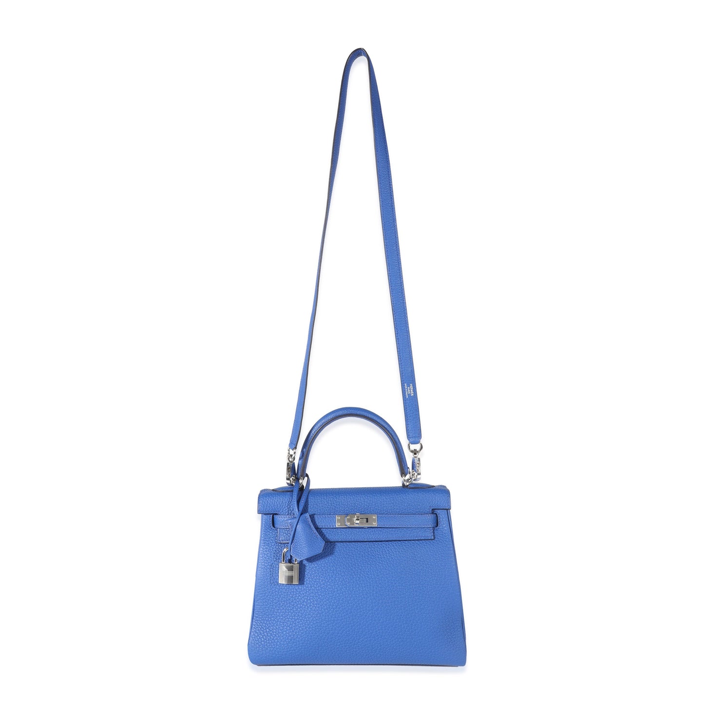Hermes Luxury Bleu Royal Togo Kelly Retourne Phw Travel Bag