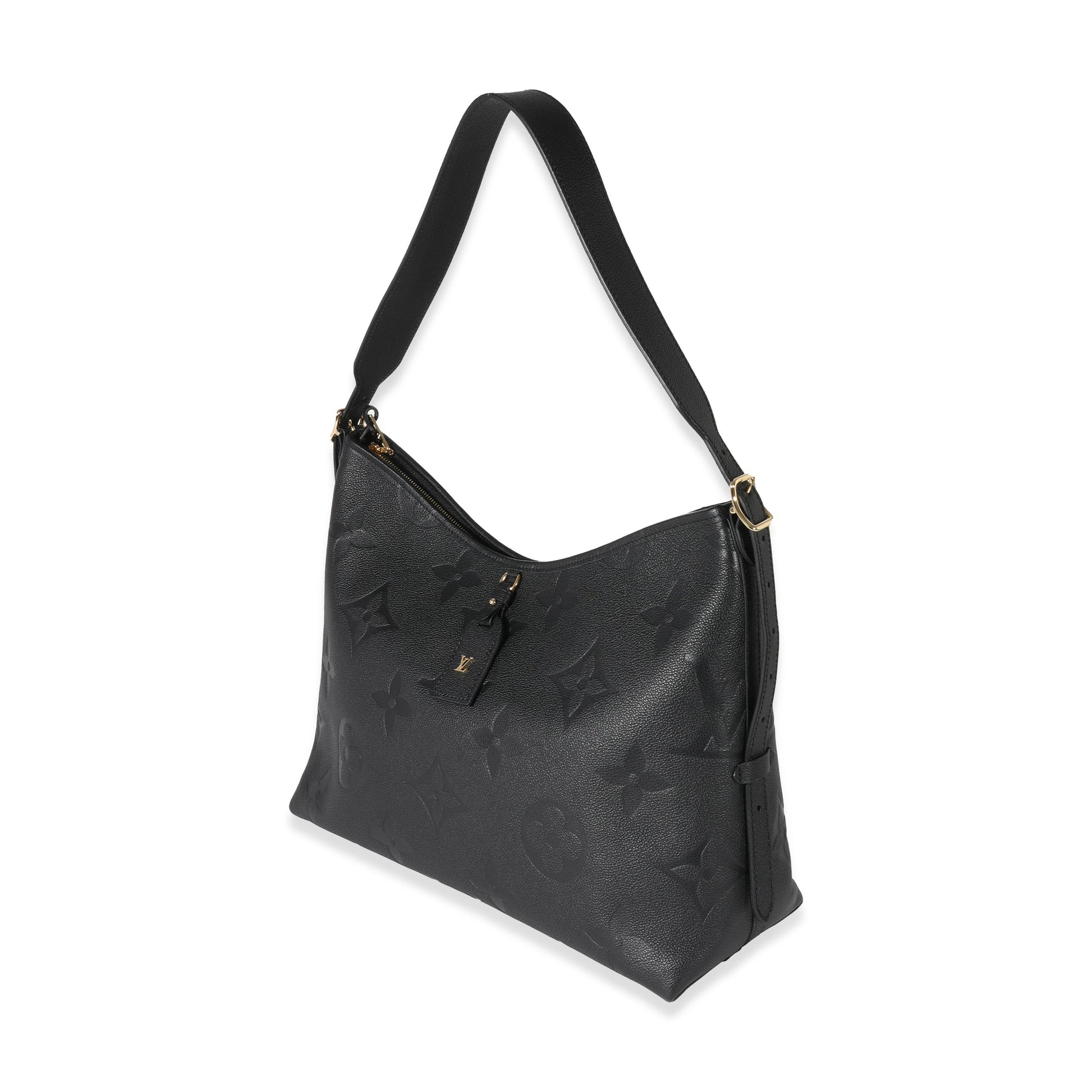 Louis Vuitton Empreinte CarryAll MM Monogram Black Handbag Carryall Mm
