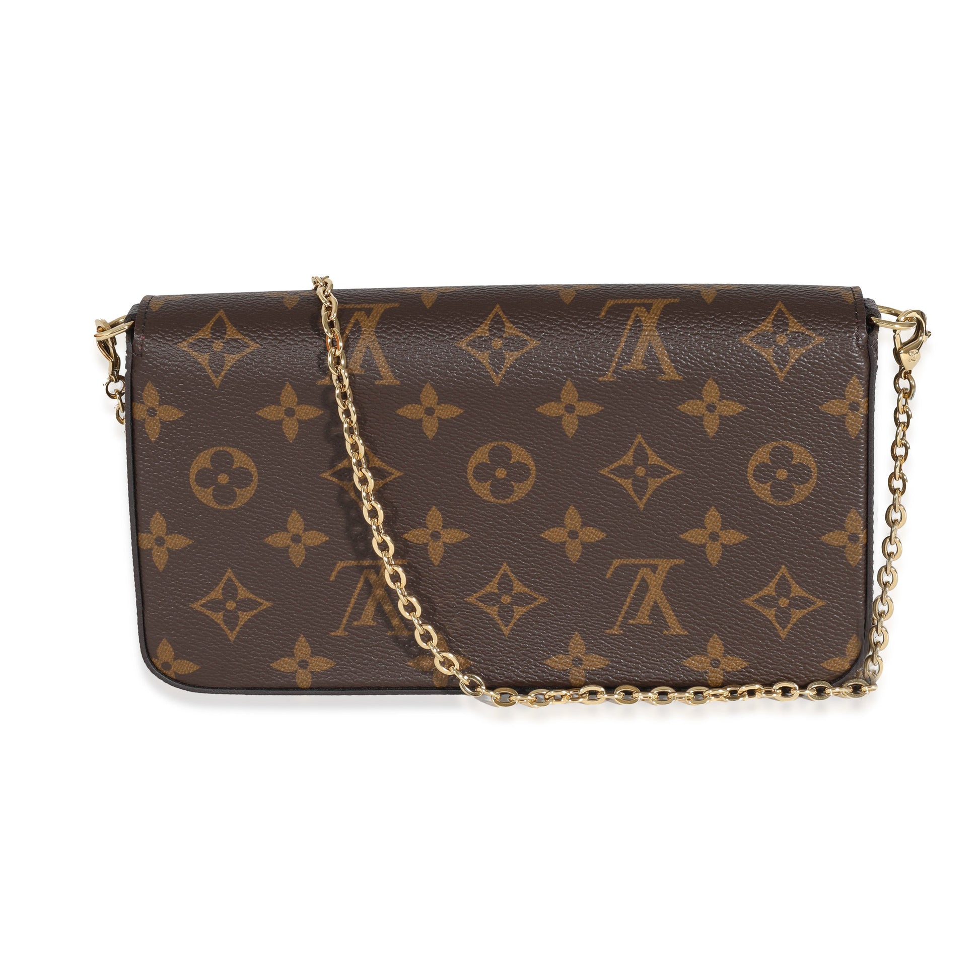 Louis Vuitton Felicie Pochette Monogram Canvas Clutch Bag