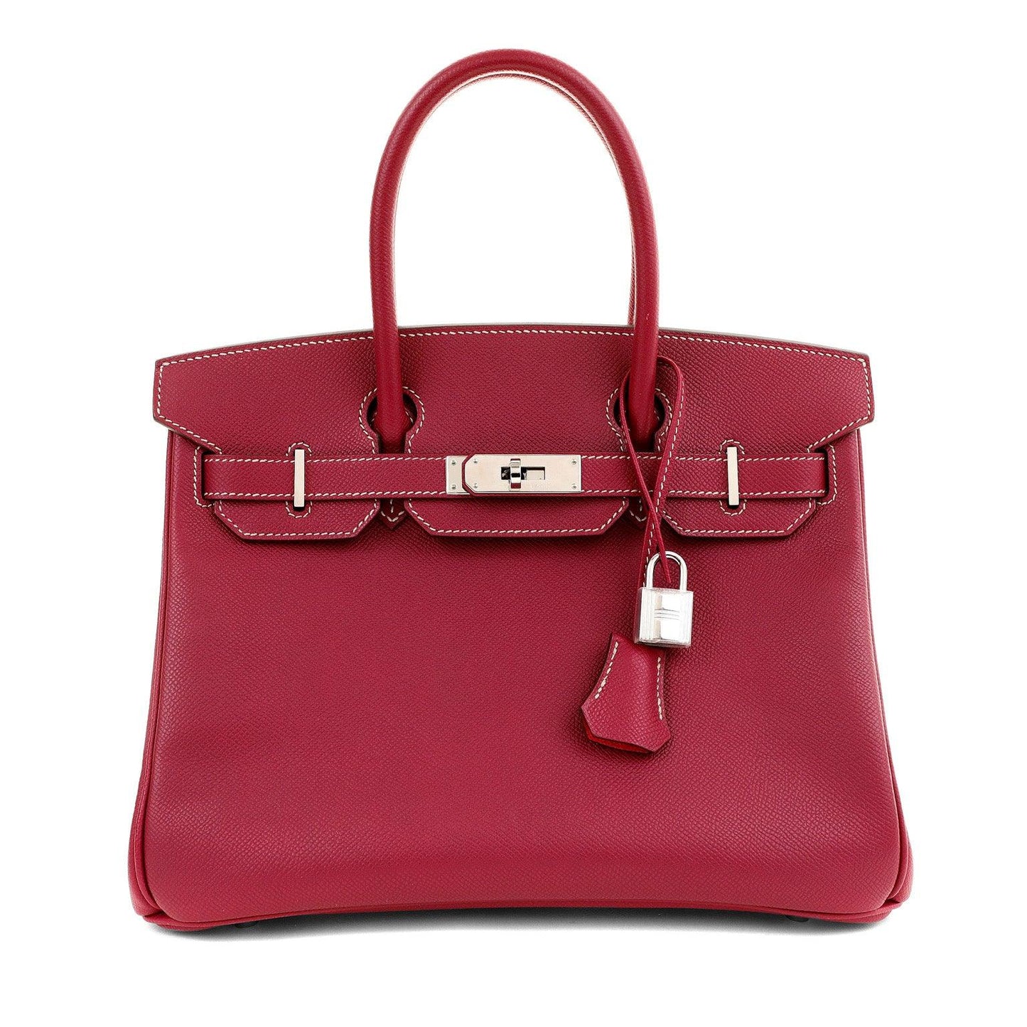 Hermes Rose Tyrien Epsom Candy Collection Birkin W Palladium Travel Bag