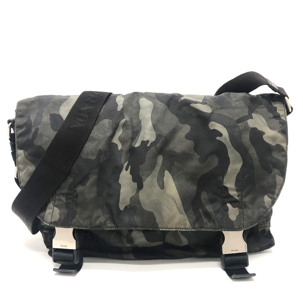 Shoulder Bag Camouflage Camouflage Nylon Green