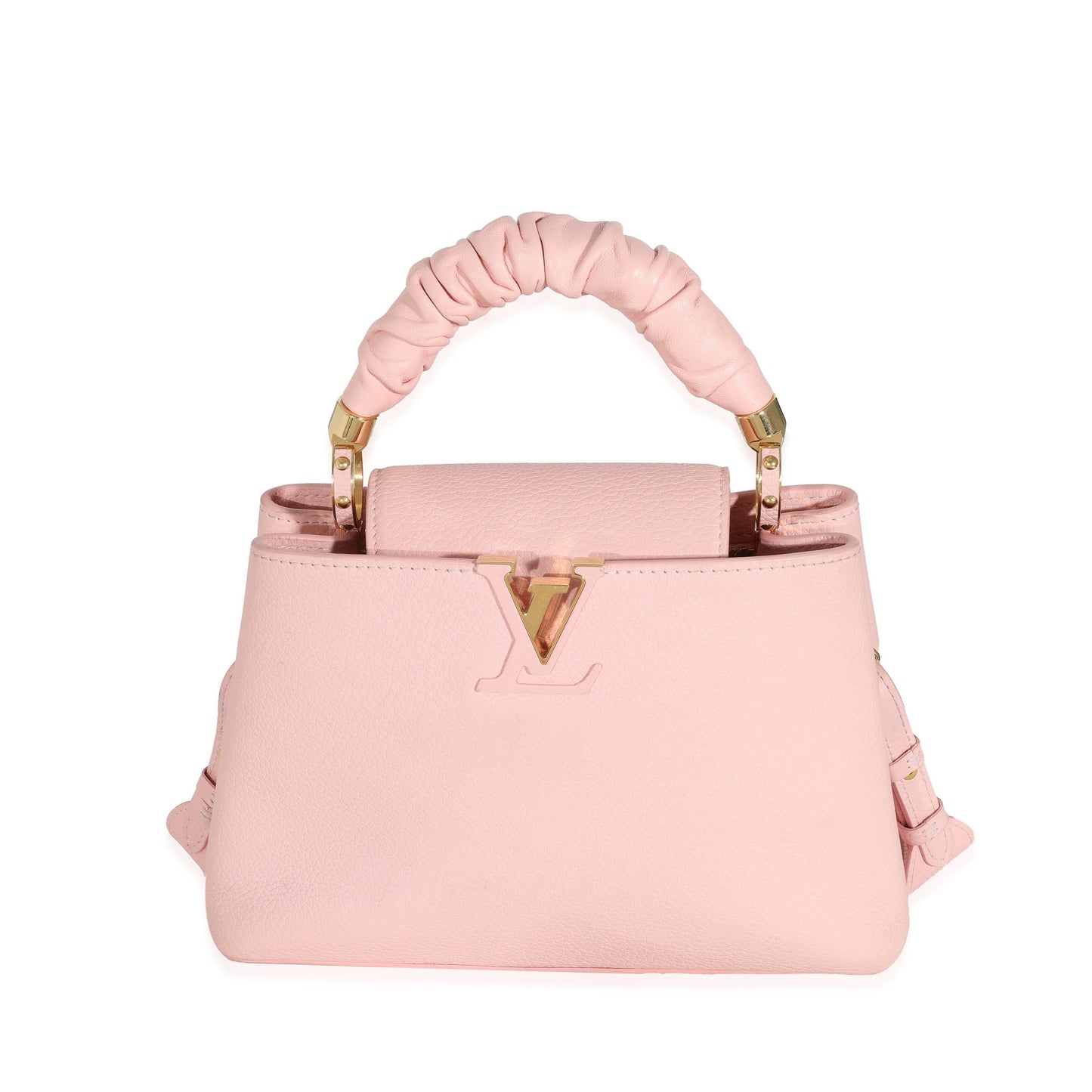 Louis Vuitton Bubble Gum Taurillon Scrunchie Capucines Pink Hat