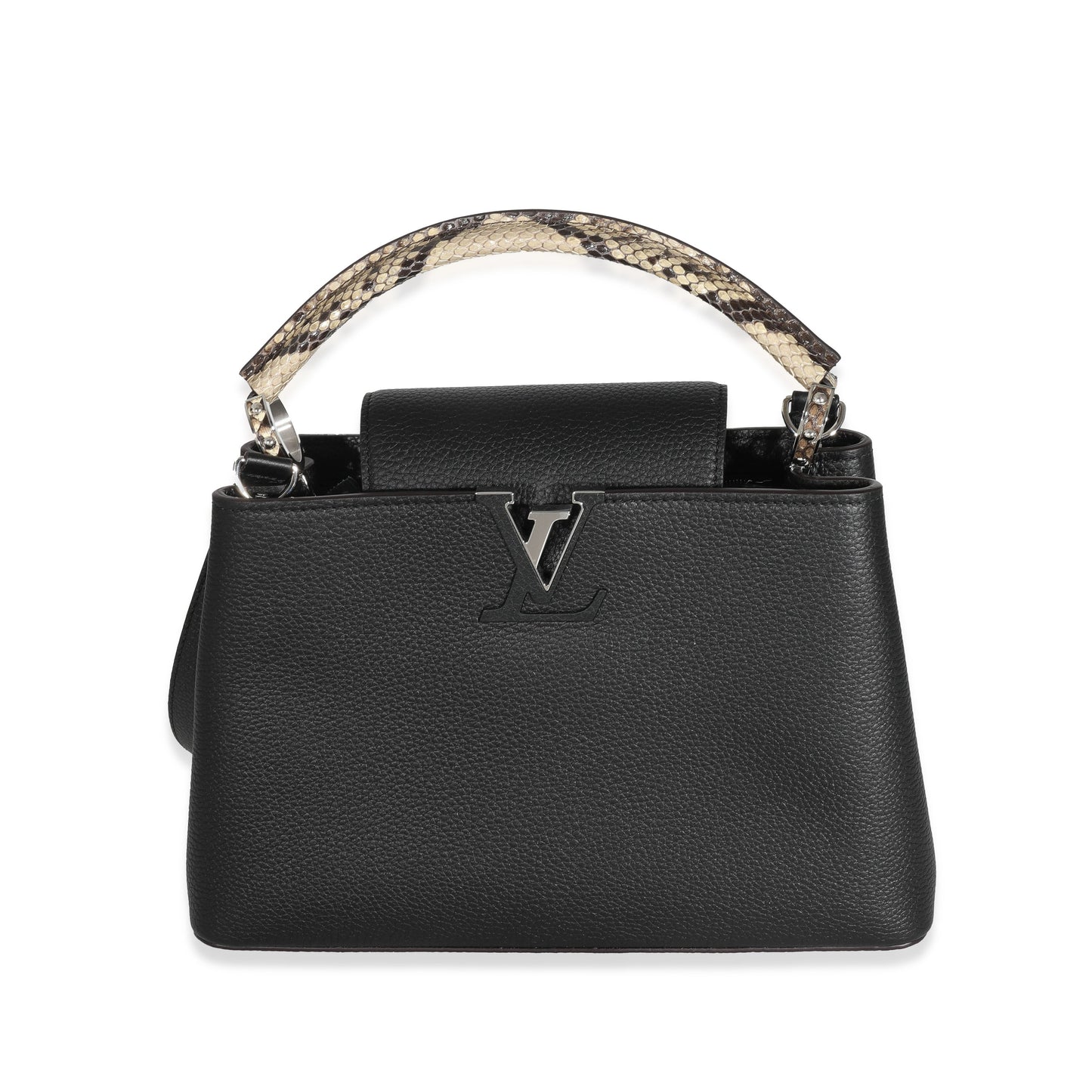 Louis Vuitton Taurillon Capucines PM Python Black Hat Capucines Pm