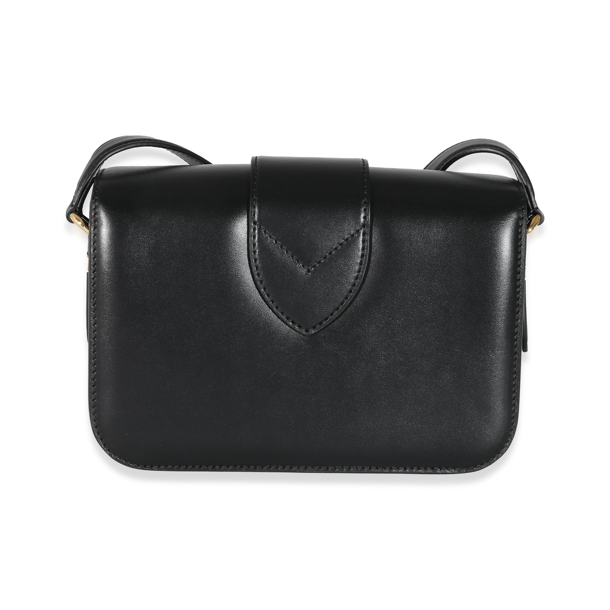Louis Vuitton Smooth CalfskinPont 9 MM Black Handbag
