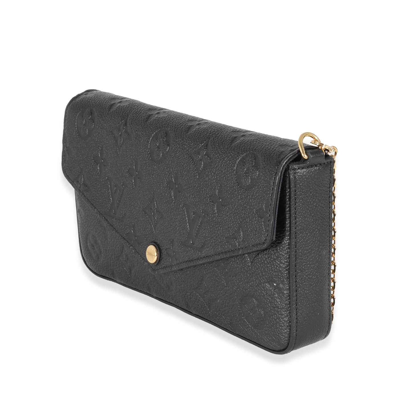 Louis Vuitton Empreinte Félicie Pochette Monogram Black Clutch Bag Felicie Pochette