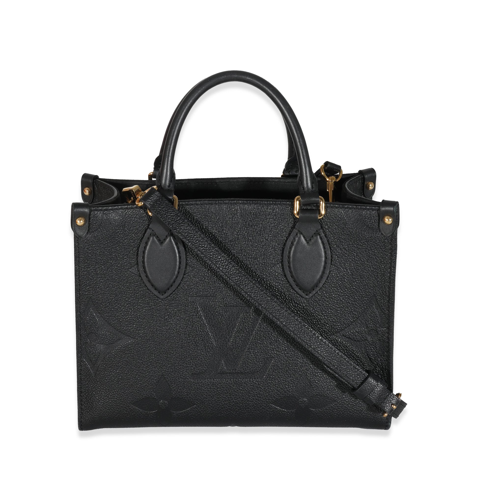 Louis Vuitton Empreinte Giant Onthego PM Monogram Black Handbag