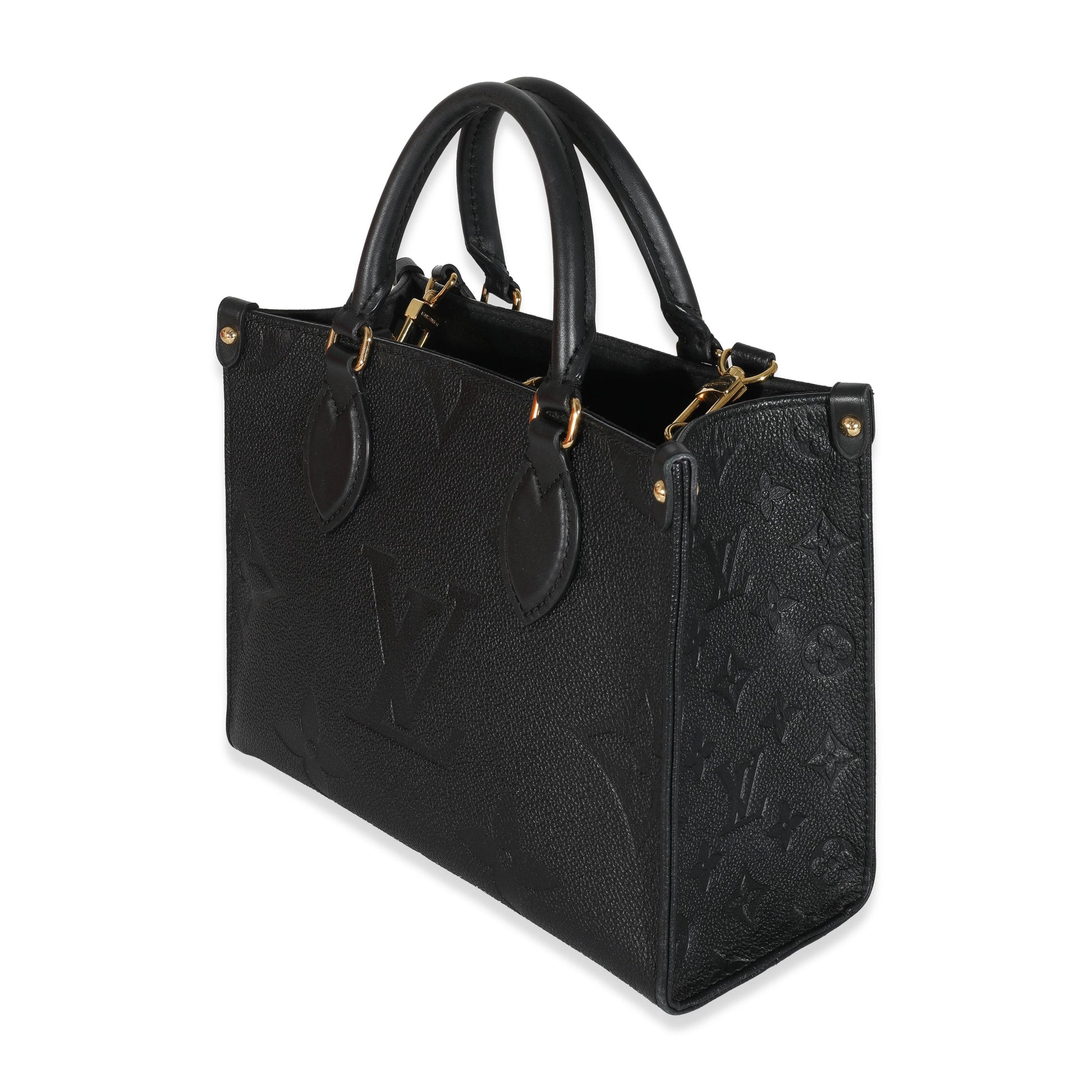 Louis Vuitton Empreinte Giant Onthego PM Monogram Black Handbag