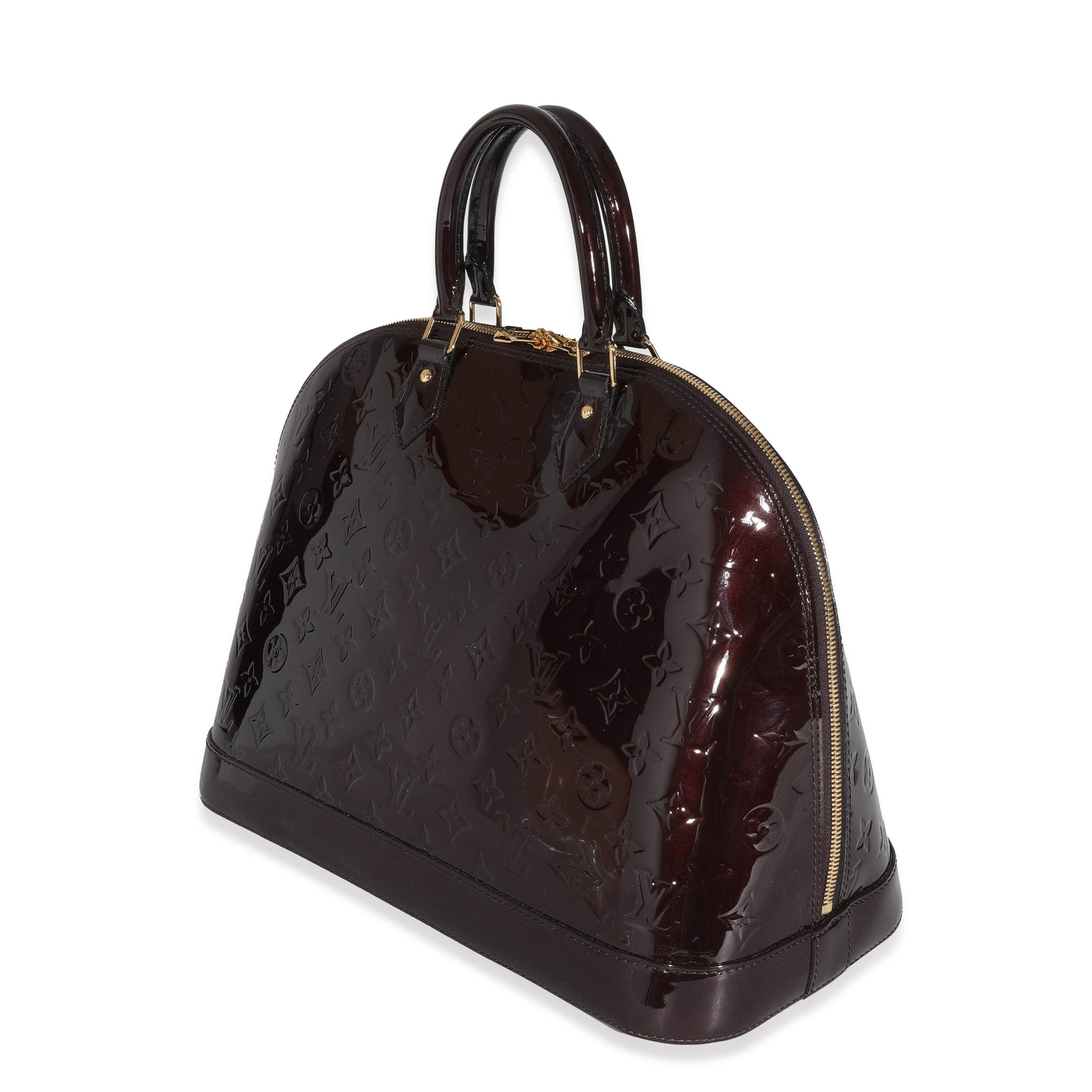 Louis Vuitton Amarante Vernis Alma GM Handbag