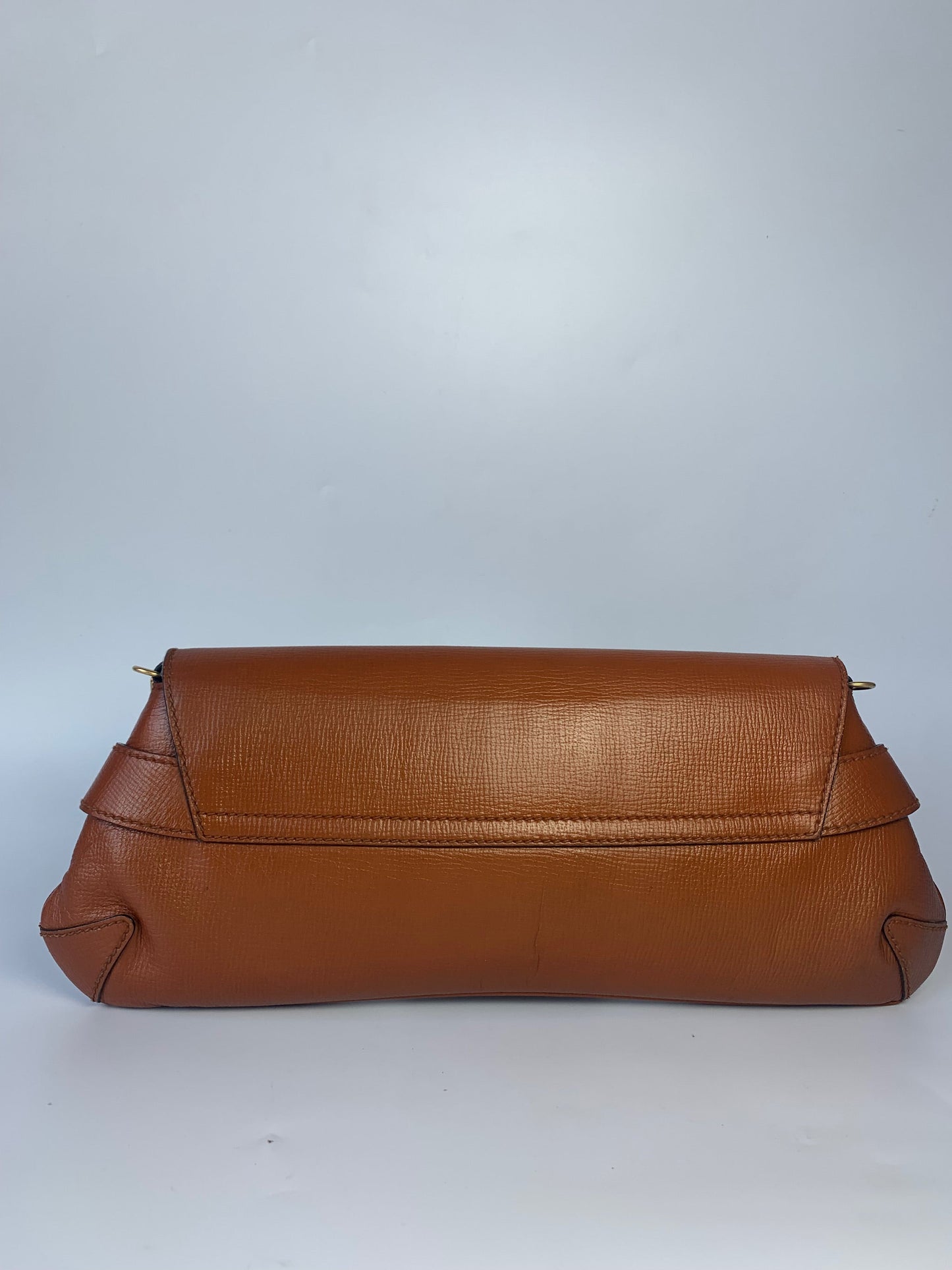 Gucci Horsebit Camel Leather Large Chain Shoulder Bag