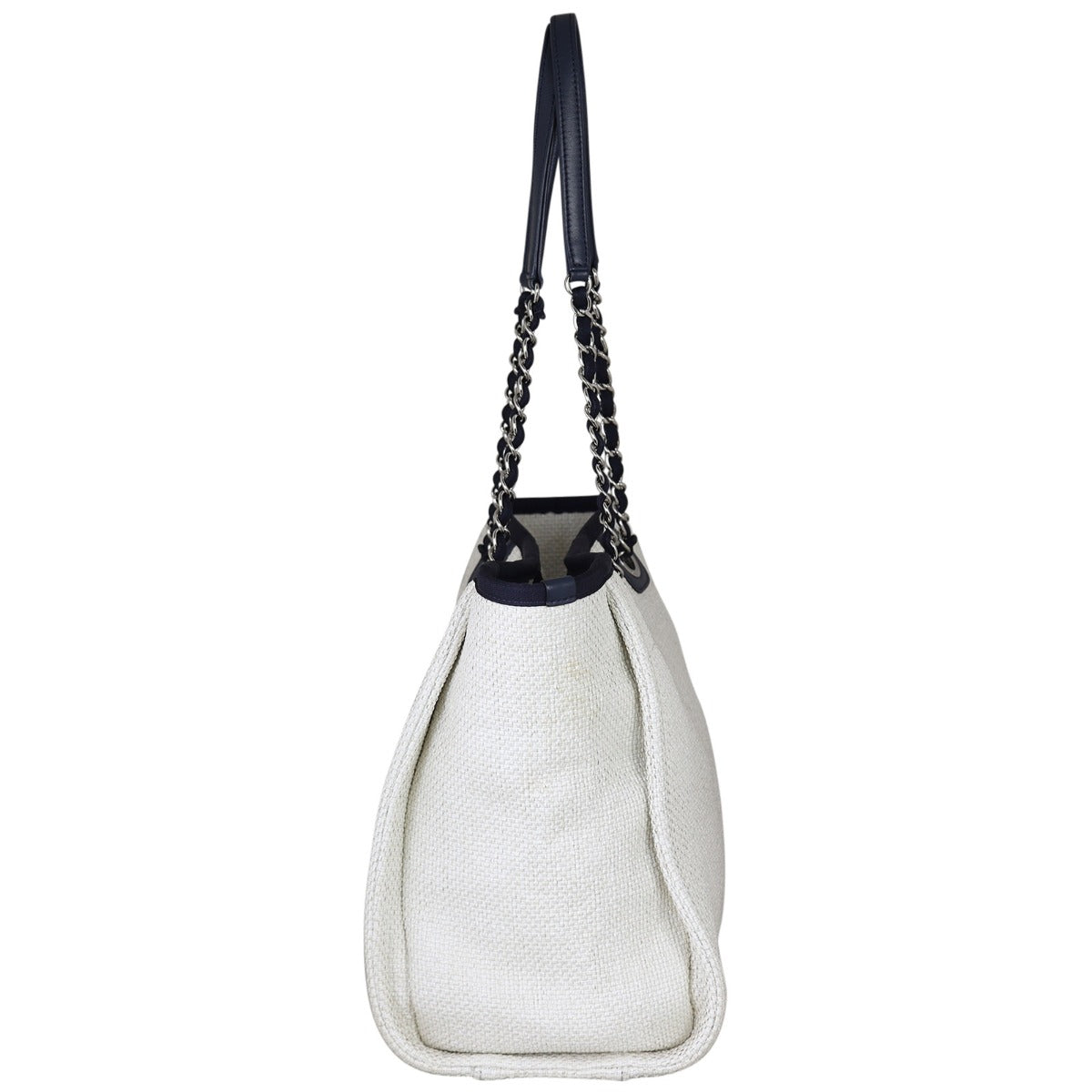 Chanel Deauville Tote White Small Tote Bag