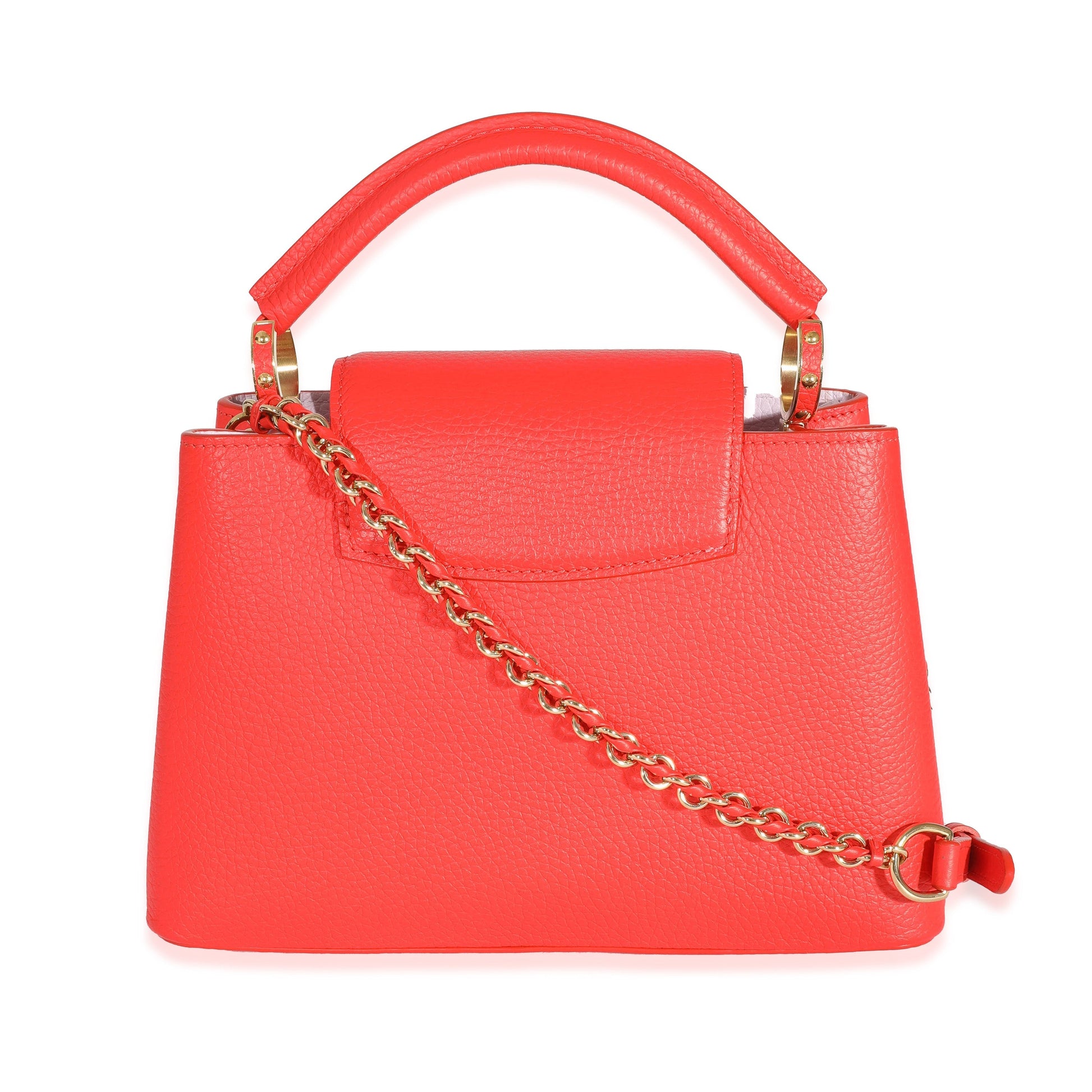 Louis Vuitton Tonic Taurillon Capucines BB Orange Hat