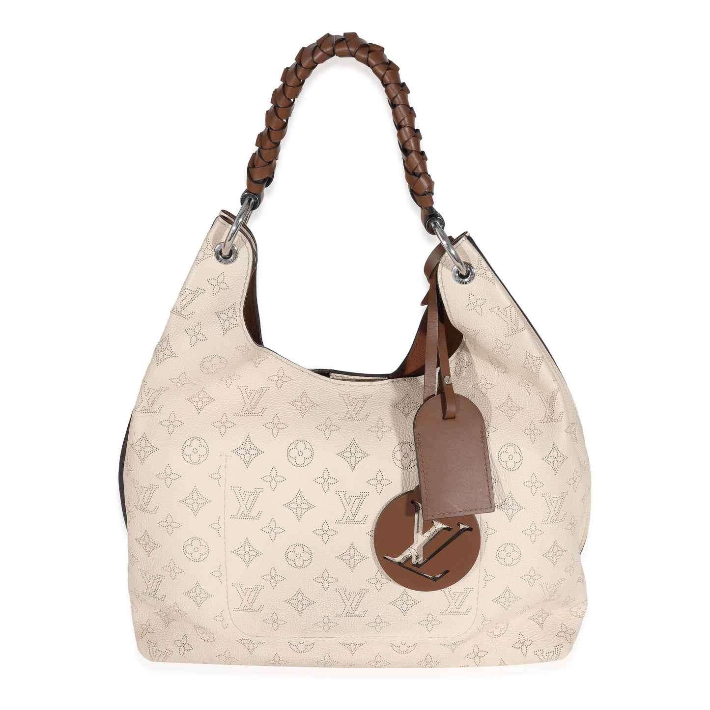 Louis Vuitton Mahina Carmel Cream Shoulder Bag