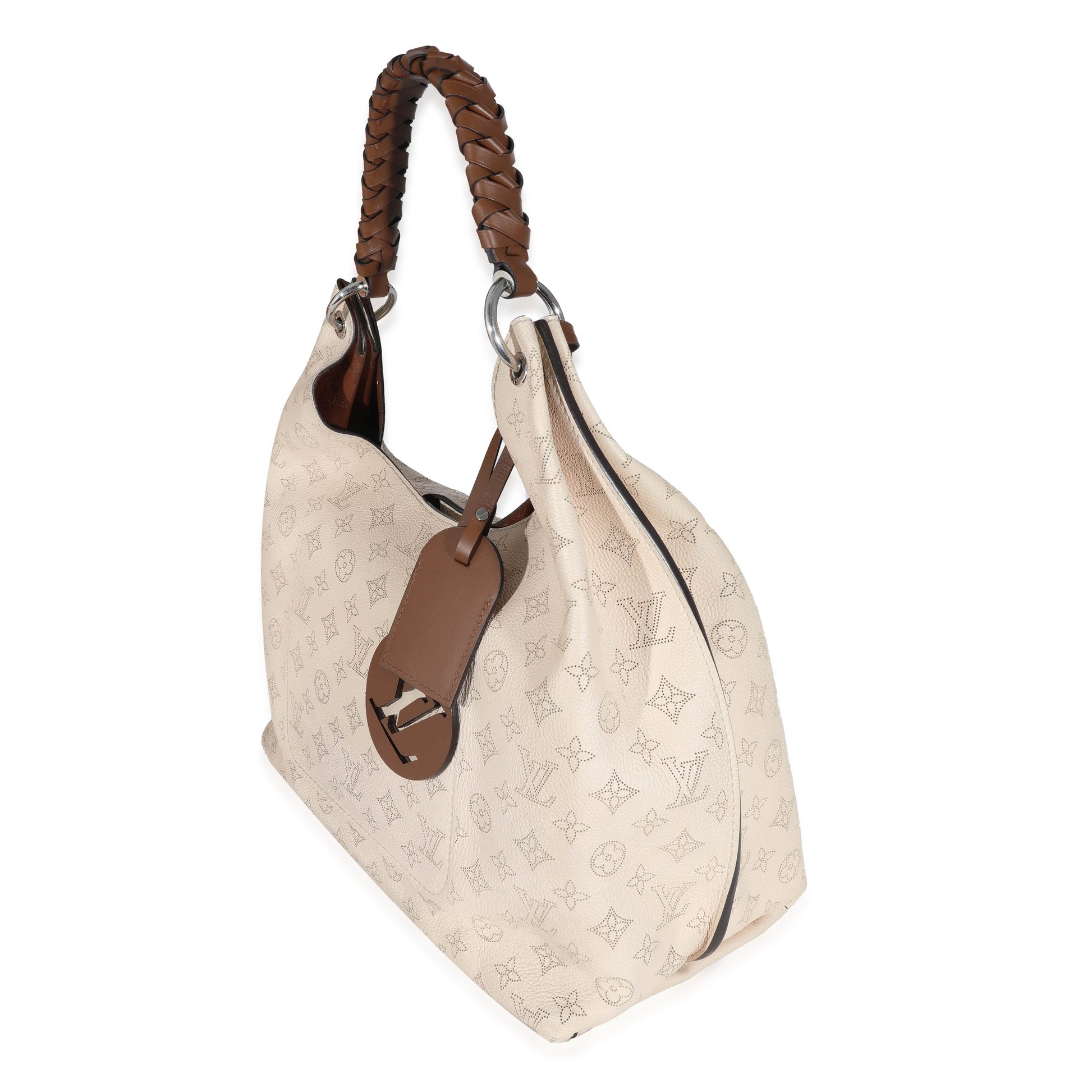 Louis Vuitton Mahina Carmel Cream Shoulder Bag