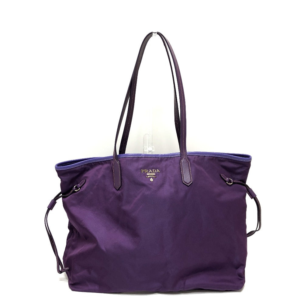 Tote Bag Saffiano Purple Women Leather Logo