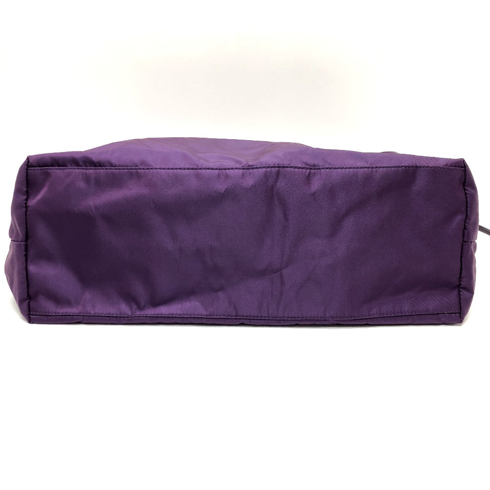 Tote Bag Saffiano Purple Women Leather Logo