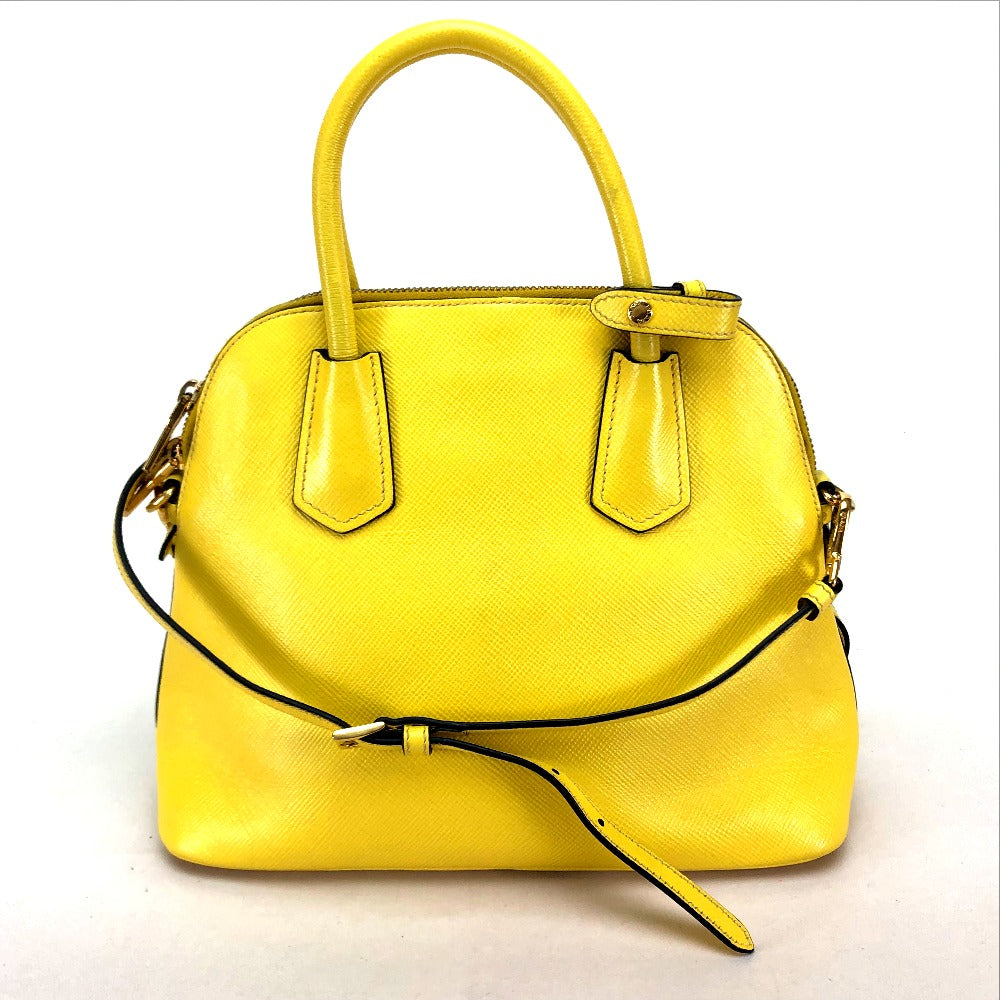 Yellow Women Leather Travel Bag