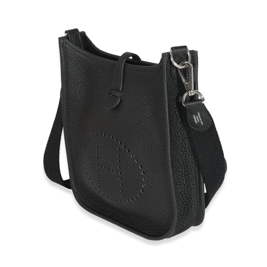 Hermes Luxury Clémence Evelyne Amazone Tpm Handbag Black Travel Bag