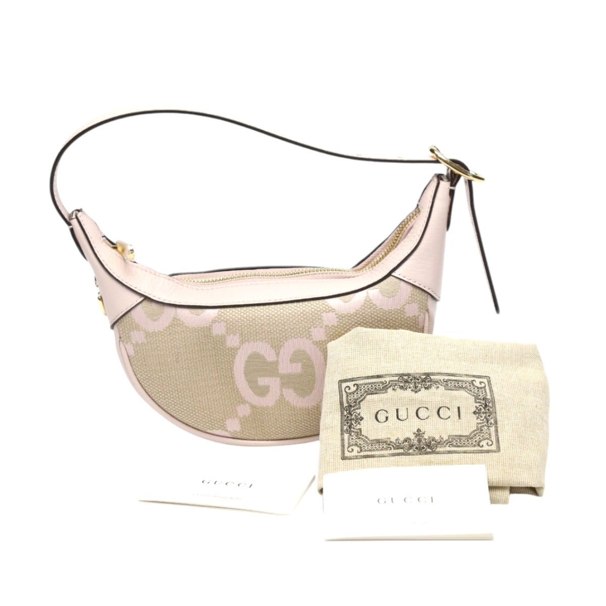 Gucci GG one Ophidia Jumbo GG Canvas Pink Mini Belt
