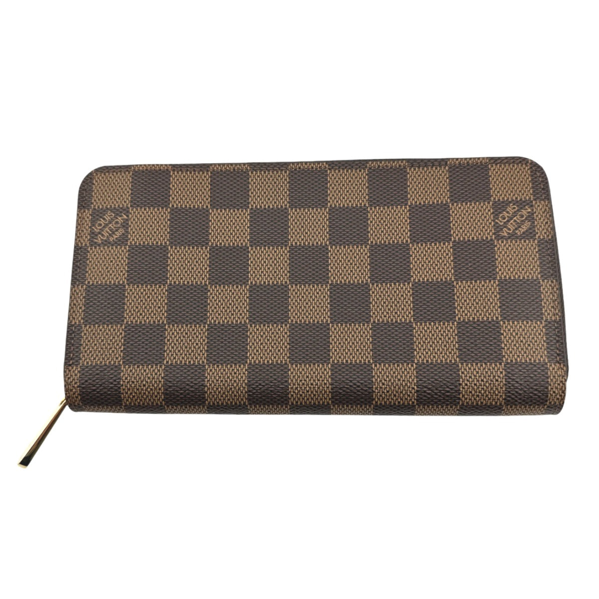 Louis Vuitton Long Purse N60015 Damier Ebene Canvas Wallet Case