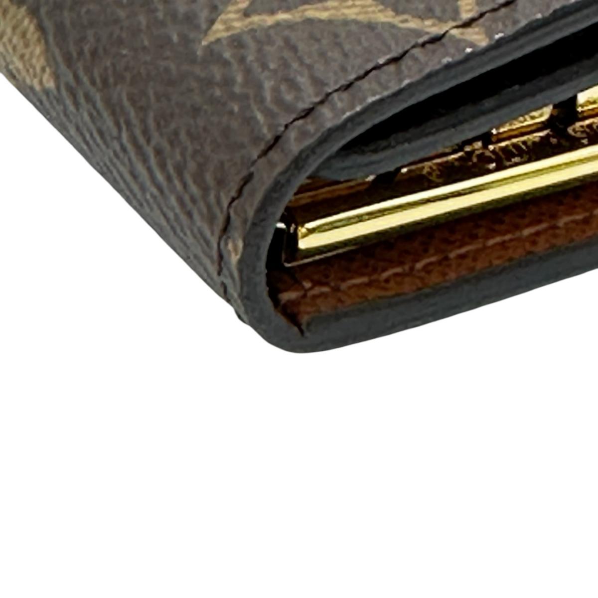 Louis Vuitton Key holder M69517 4 Monogram Canvas Brown Key Chain 8