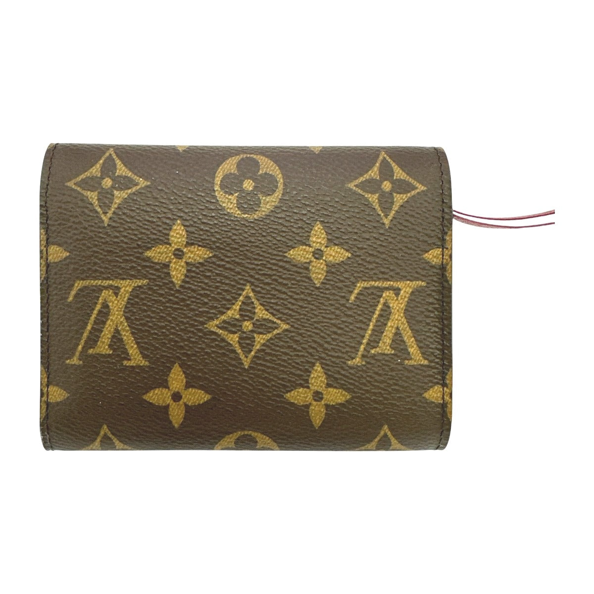 Louis Vuitton Coin M41938 Coin purse Portefeuille Monogram Canvas Red Wallet Case