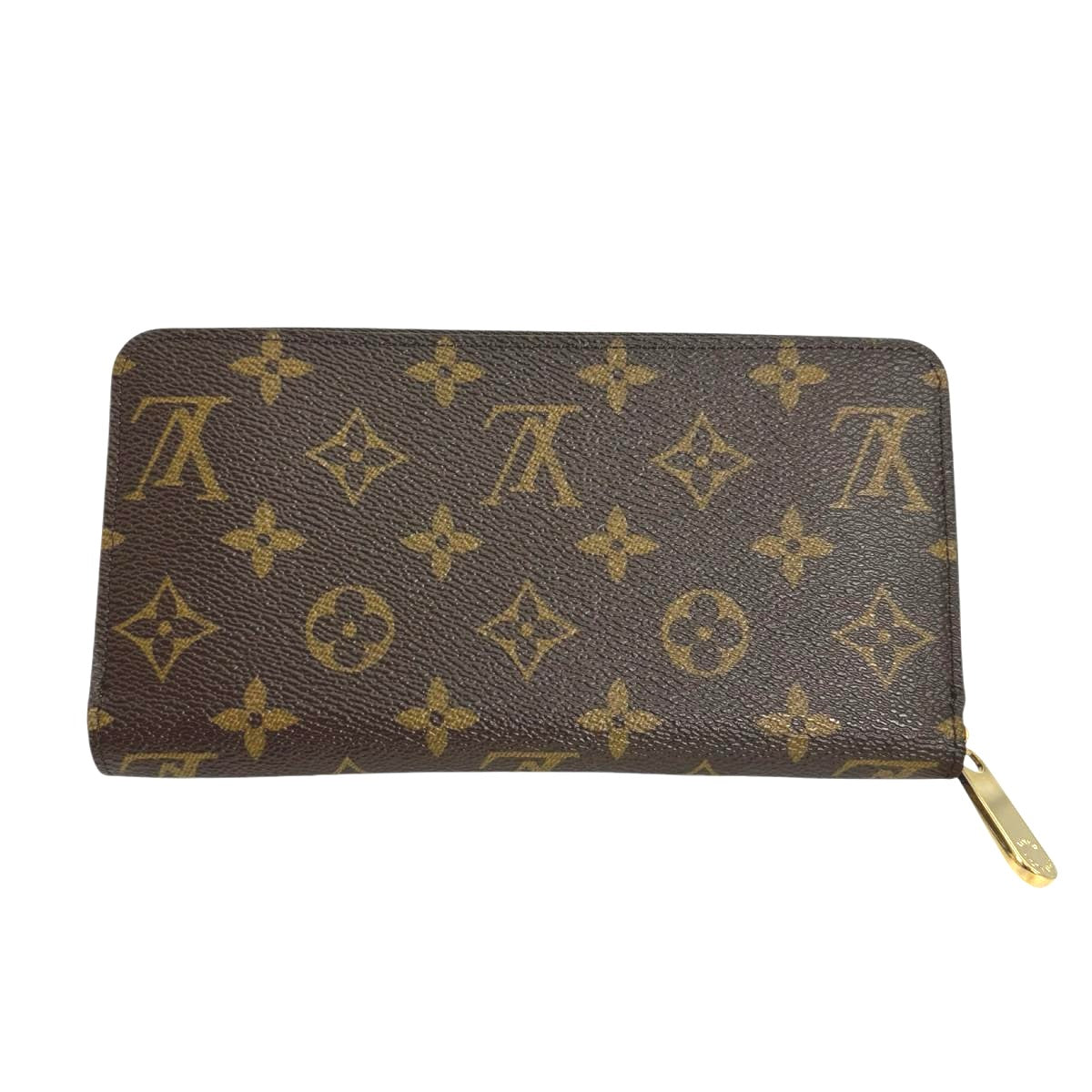 Louis Vuitton Long Purse M42616 Zip Around Monogram Canvas Brown Wallet Case 5