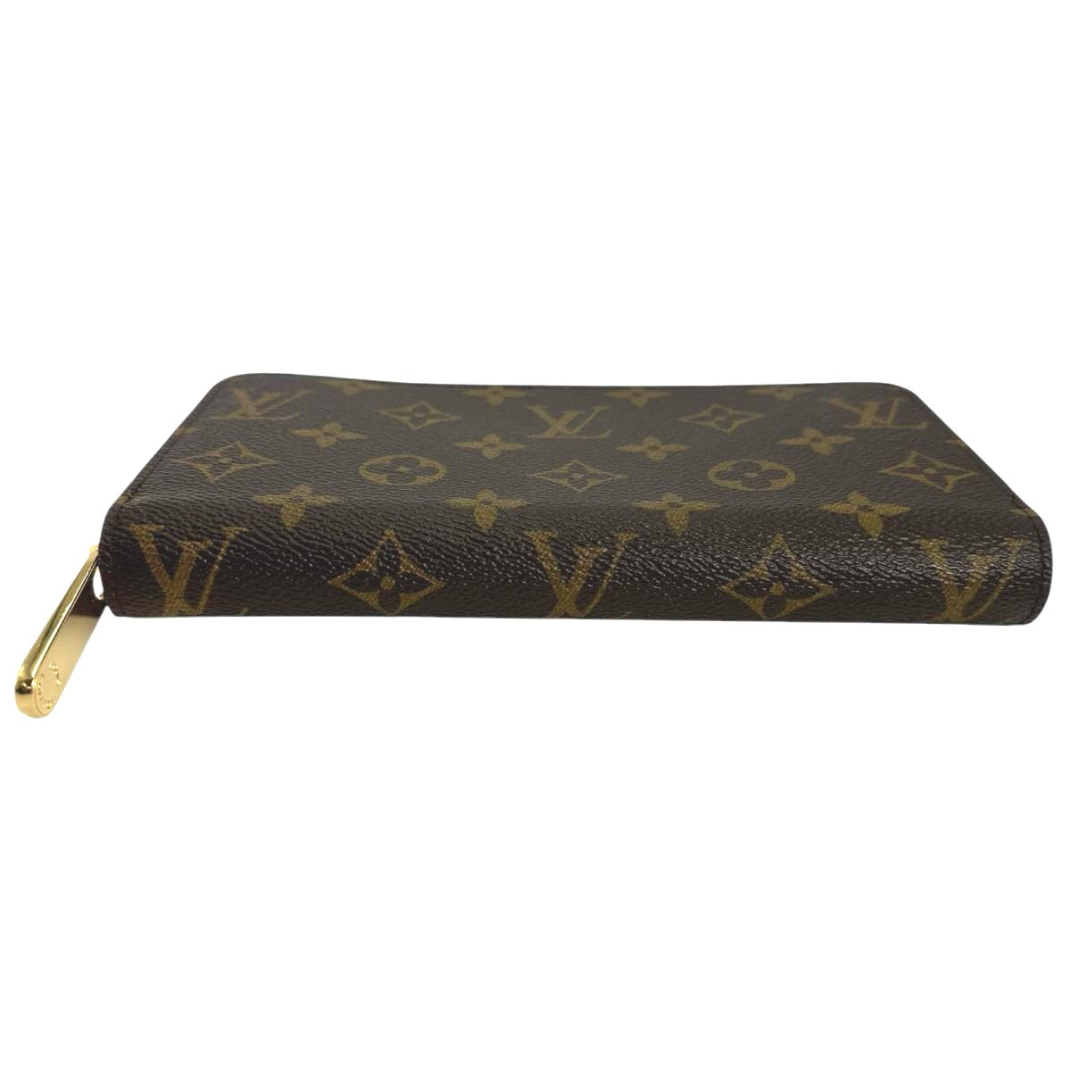 Louis Vuitton Long Purse M42616 Zip Around Monogram Canvas Brown Wallet Case 5
