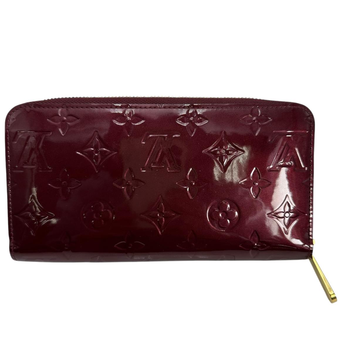 Louis Vuitton Long Purse M61379 Vernis Magenta Monogram Wallet Case 0