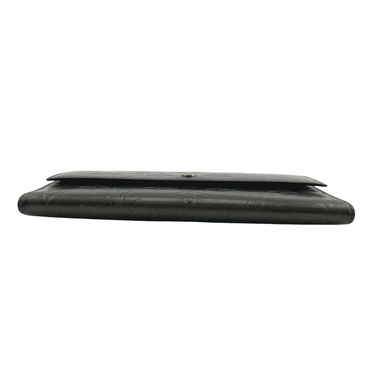 Louis Vuitton Tri-fold M65102 mat Noir Tri-fold Monogram Wallet Case