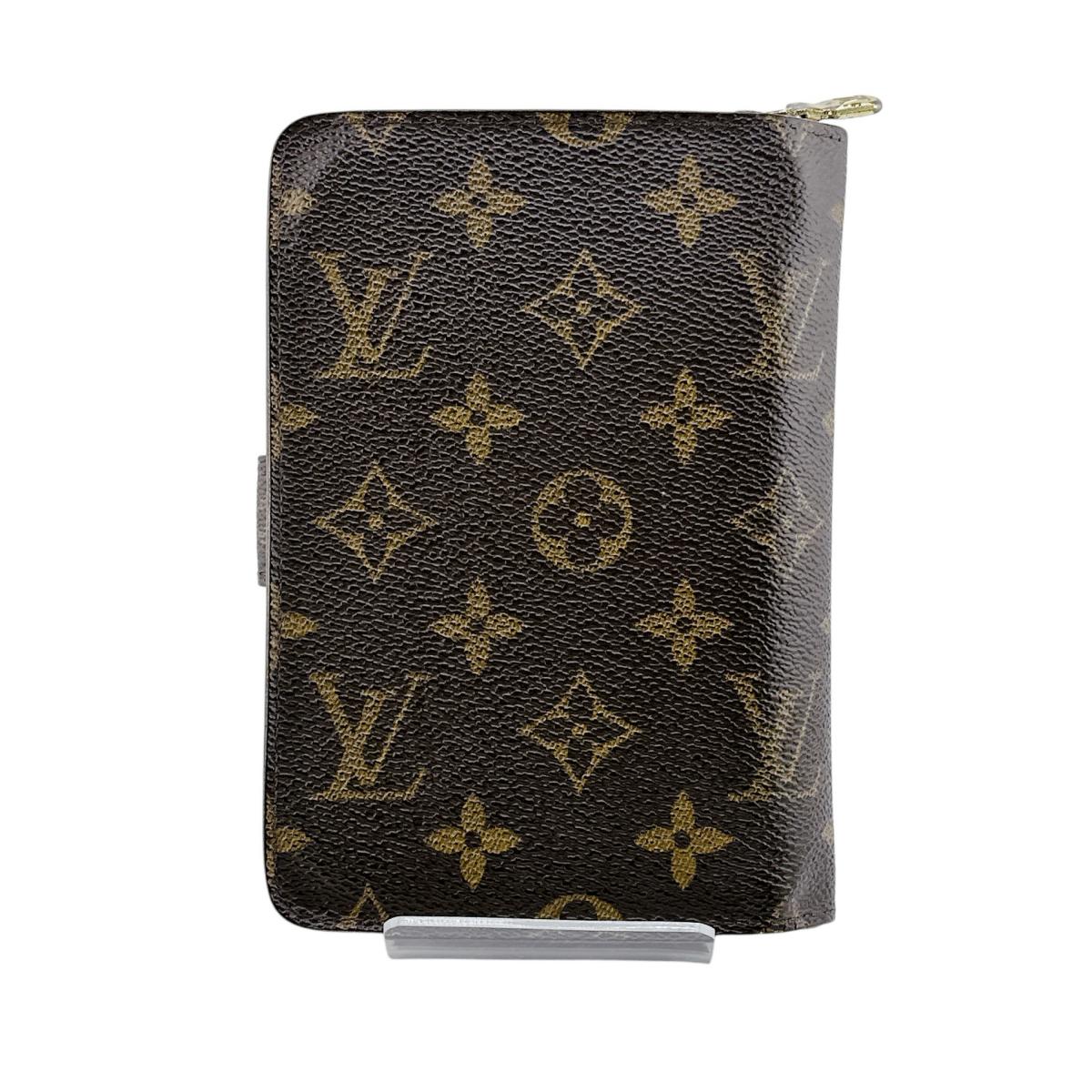 Louis Vuitton Bifold M61207 Bifold Porto Papier Monogram Canvas Brown Wallet Case