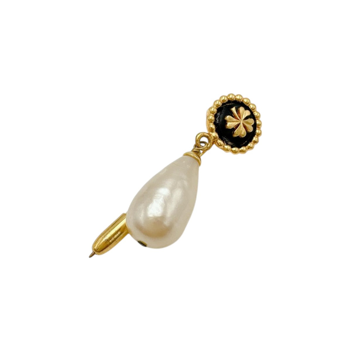 Chanel Brooch Plated Pin Brooch Gold Handbag
