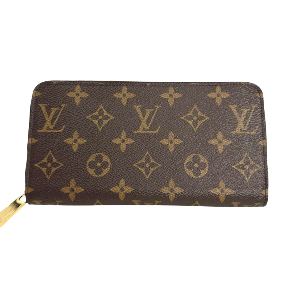 Louis Vuitton Long Purse M42616 Zip Around Monogram Canvas Brown Wallet Case 7