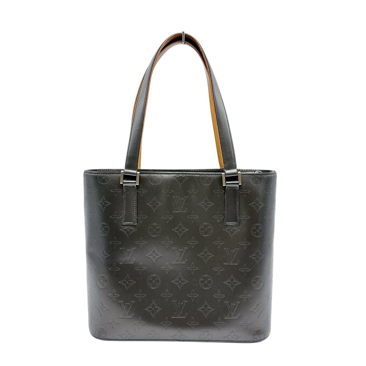 Louis Vuitton M55112 mat Noir mat Stockton Monogram Handbag
