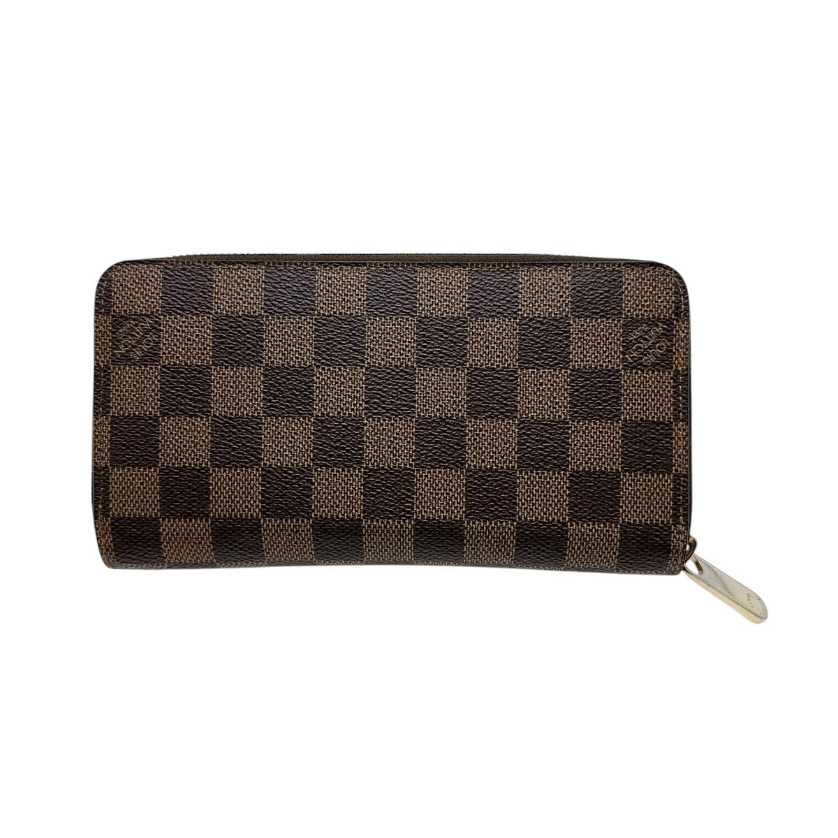 Louis Vuitton Long Purse N41661 Damier Long Canvas Brown Wallet Case