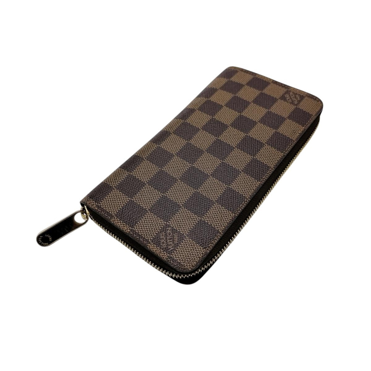 Louis Vuitton Long Purse N41661 Damier Long Canvas Brown Wallet Case