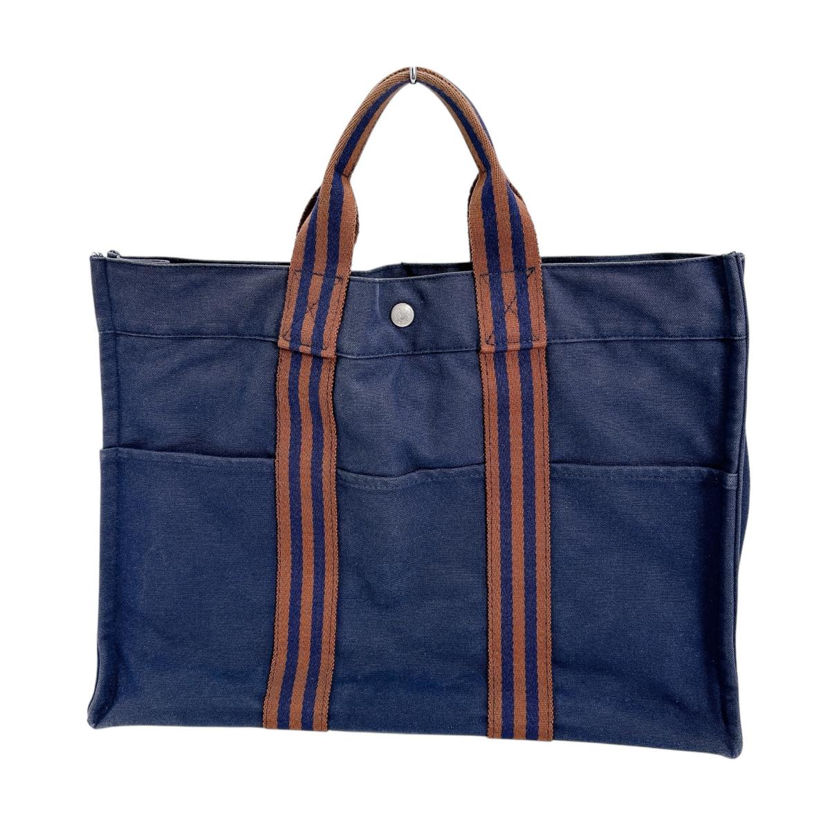 Tote Bag Cotton Navy Handbag Business Bag