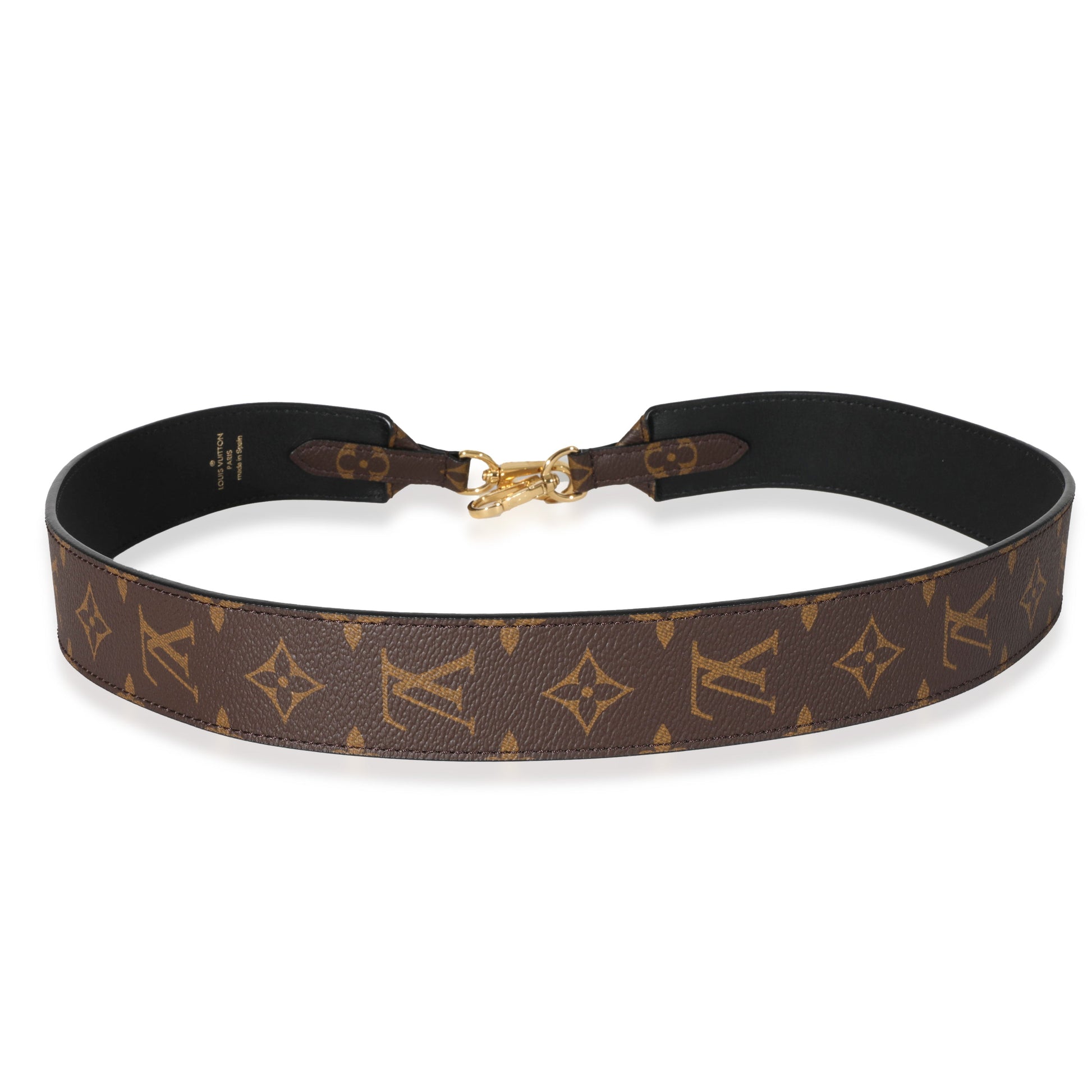 Louis Vuitton Bandoulière Strap Monogram Canvas Black Handbag