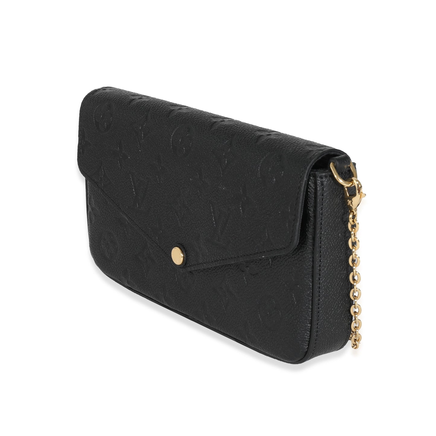 Louis Vuitton Empreinte Félicie Pochette Monogram Black Clutch Bag