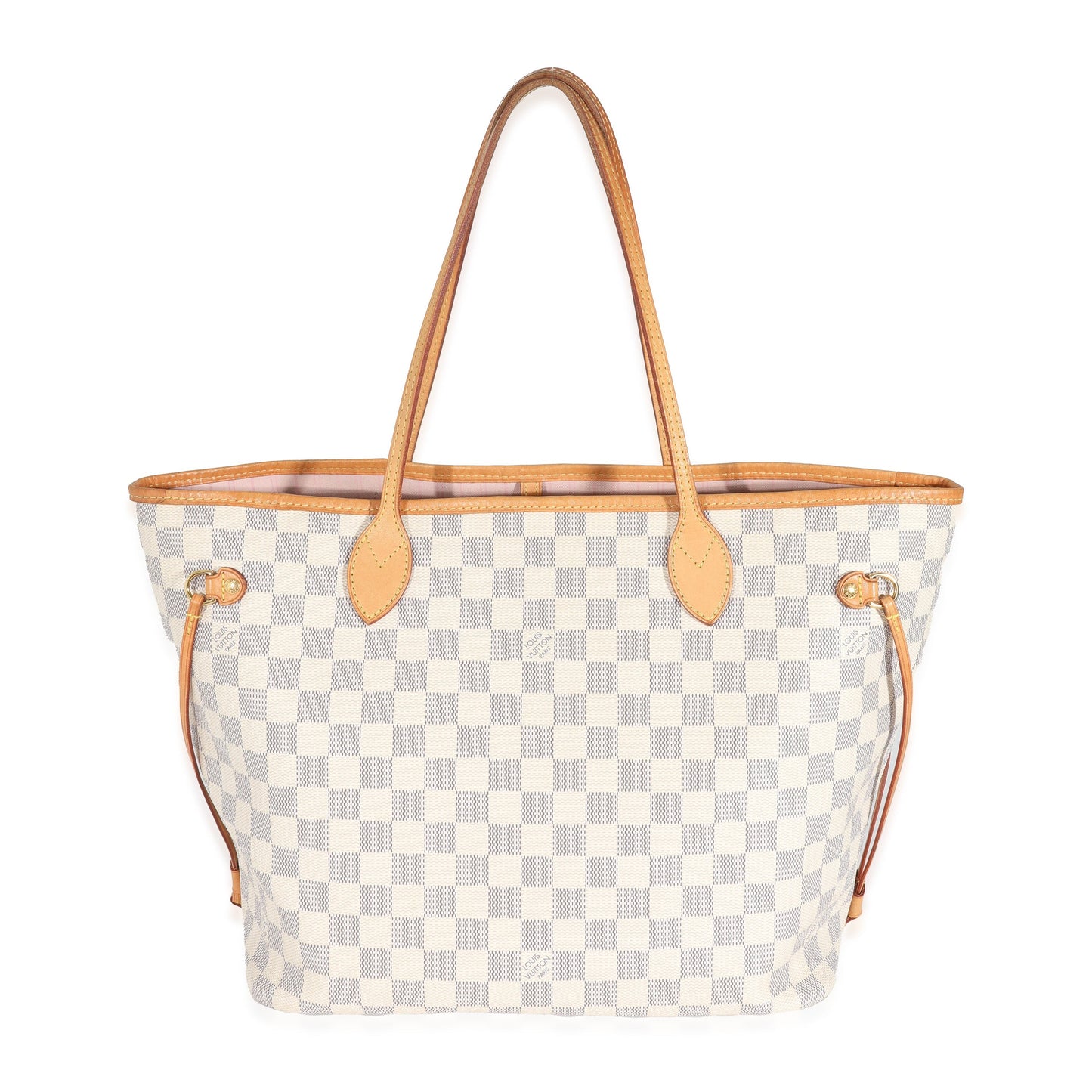 Louis Vuitton Damier Azur Neverfull MM Canvas Tote Bag 3