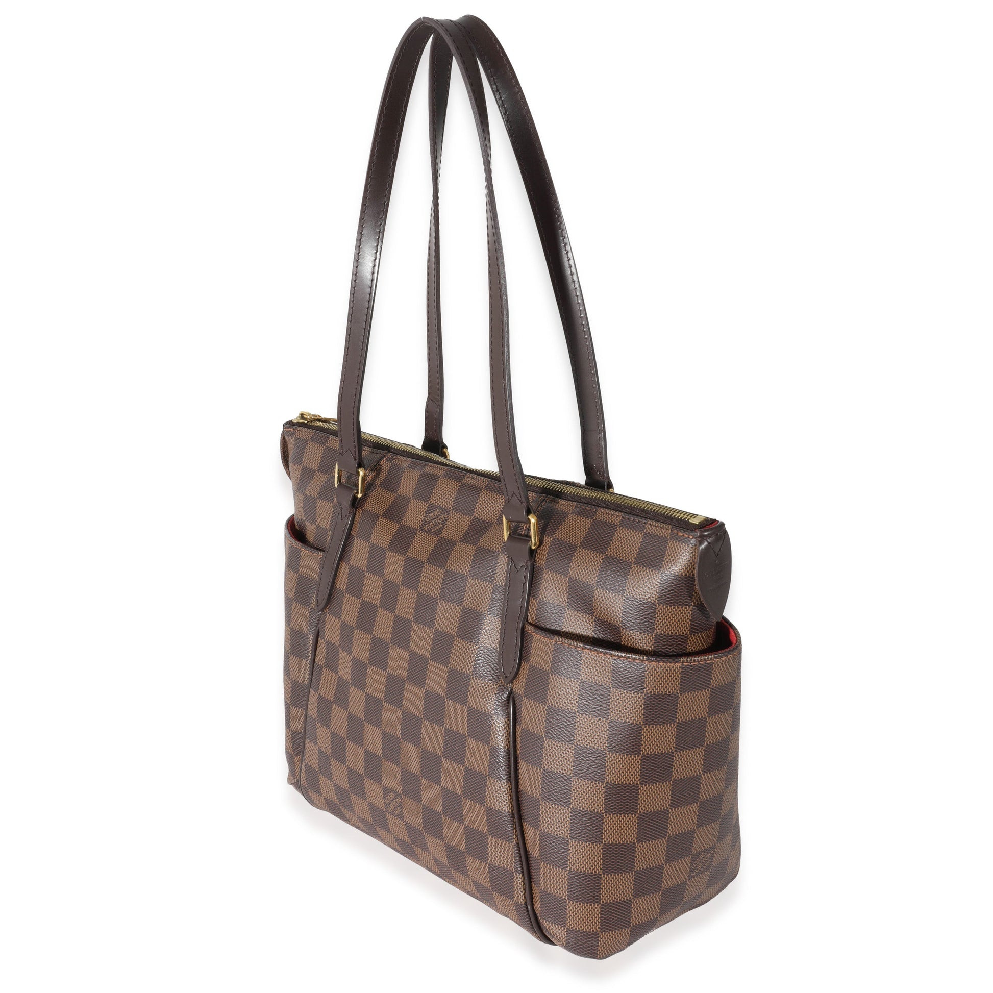 Louis Vuitton Damier Ebene Totally PM Canvas Handbag