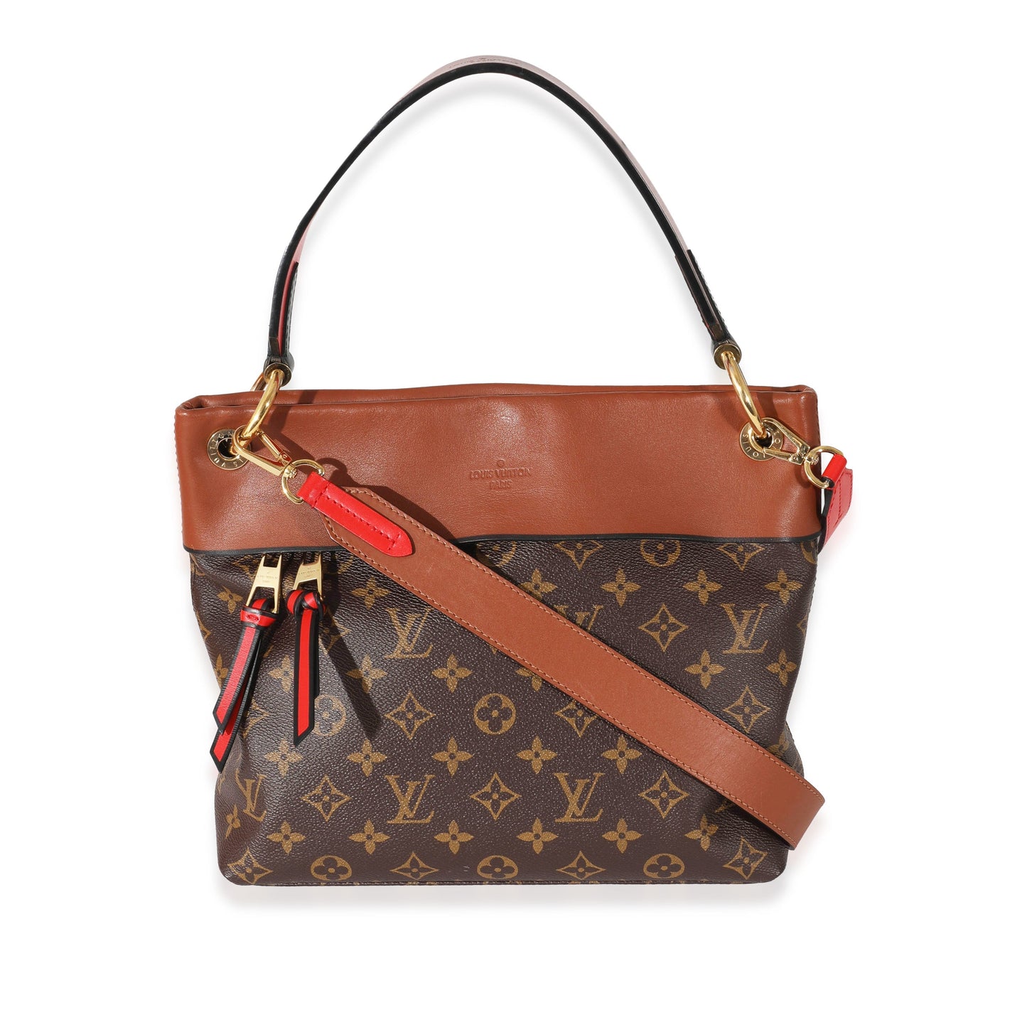 Louis Vuitton Caramel Rouge Tuileries Besace Monogram Canvas Handbag