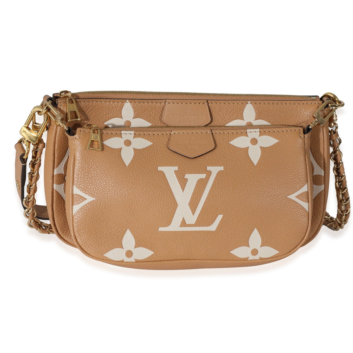 Louis Vuitton Arizona Creme Giant Empreinte Multi Clutch Bag