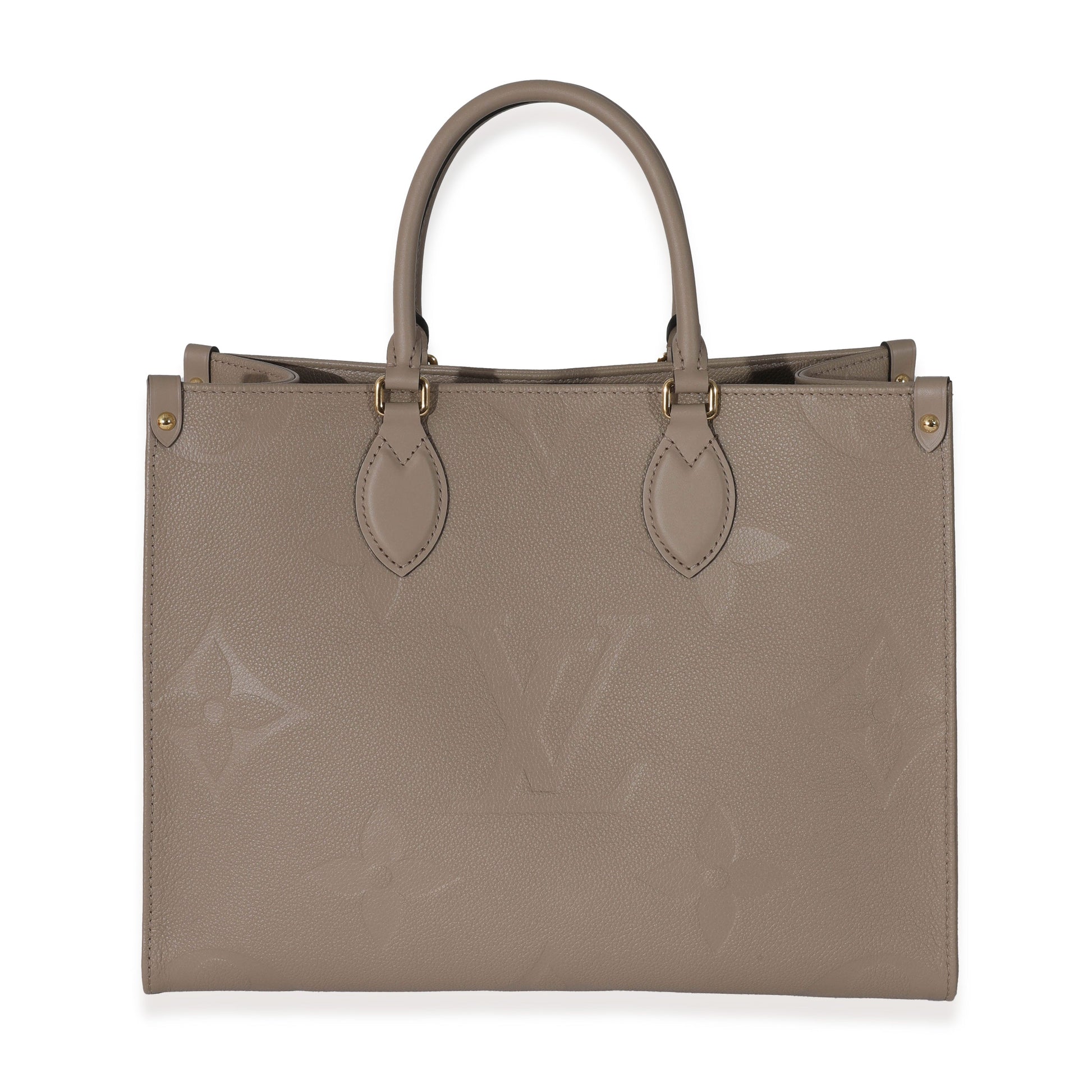 Louis Vuitton Turtledove Empreinte Onthego MM Monogram Handbag