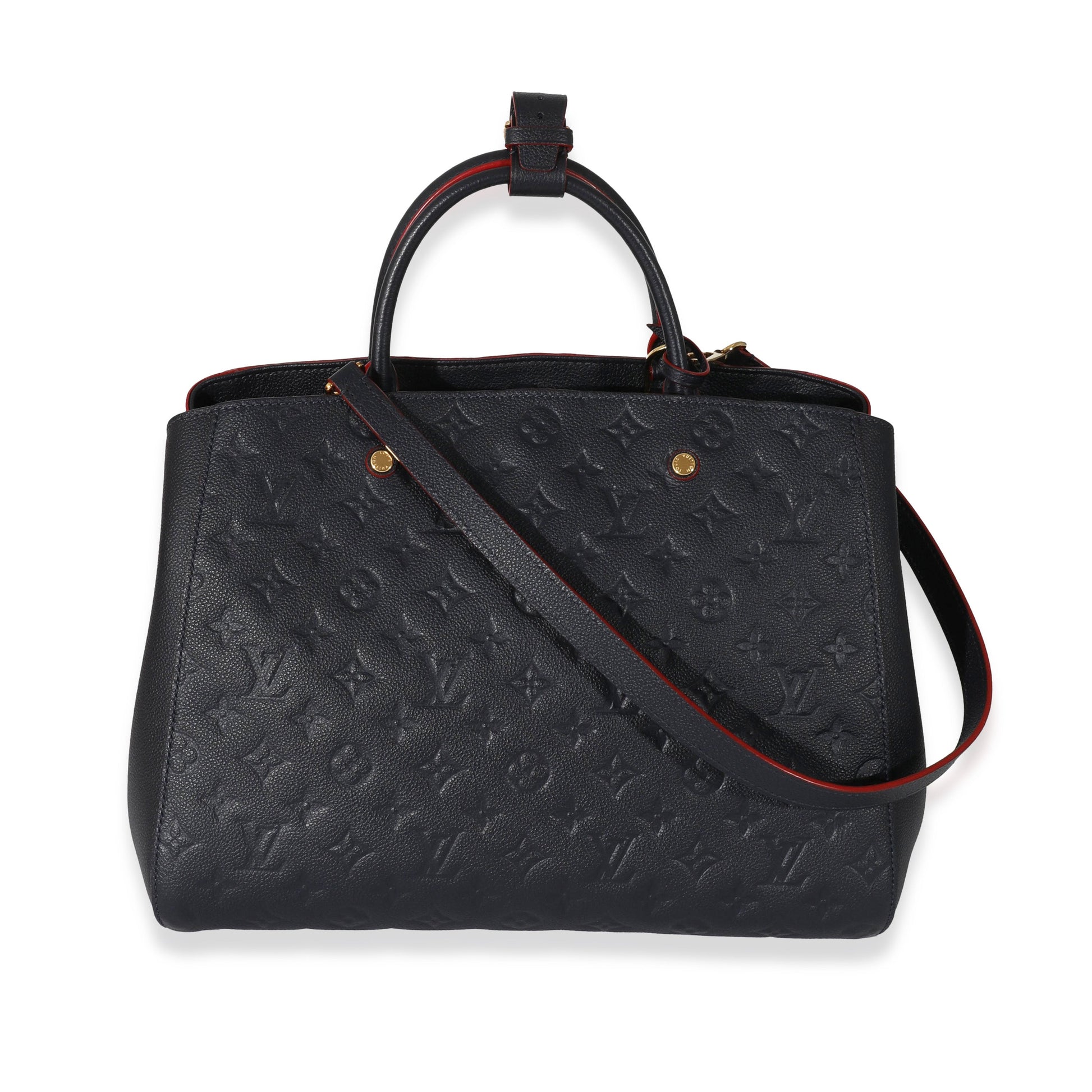 Louis Vuitton Marine Rouge Empreinte Montaigne GM Handbag