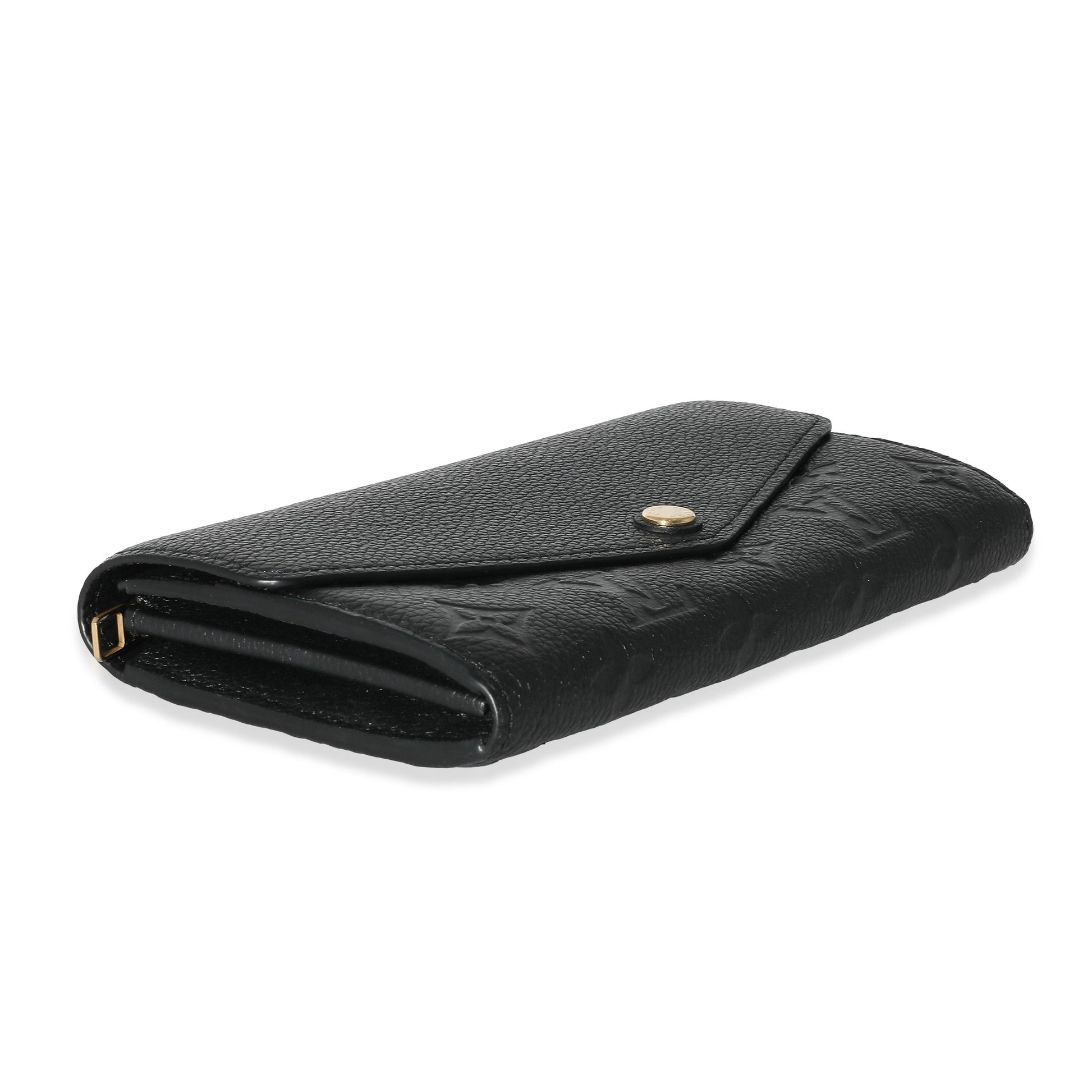 Louis Vuitton Empreinte Sarah Black Wallet Case Sarah Wallet