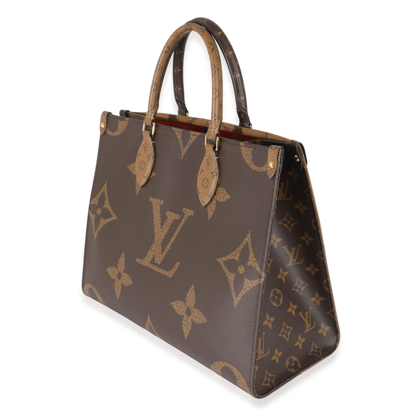 Louis Vuitton Giant Reverse Onthego MM Monogram Canvas Handbag Onthego Mm