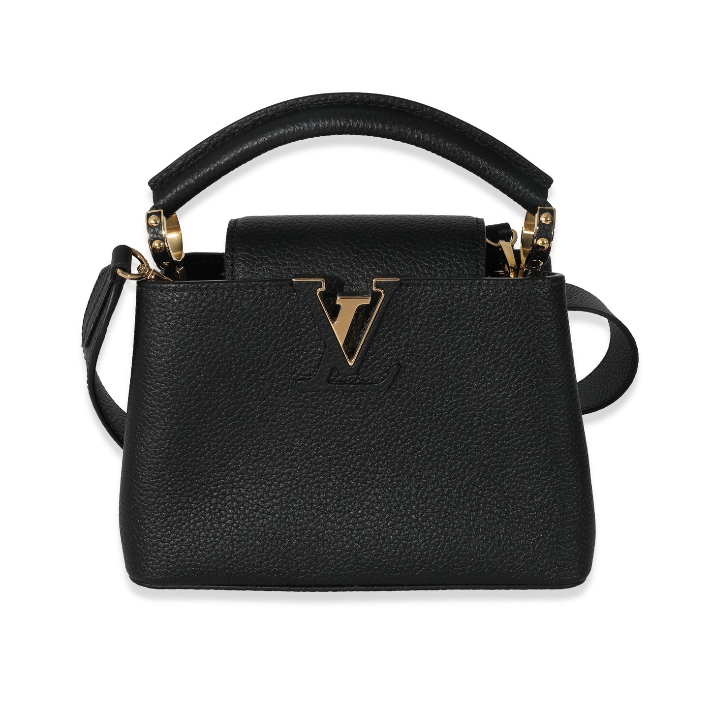 Louis Vuitton Taurillon Capucines Black Mini Hat