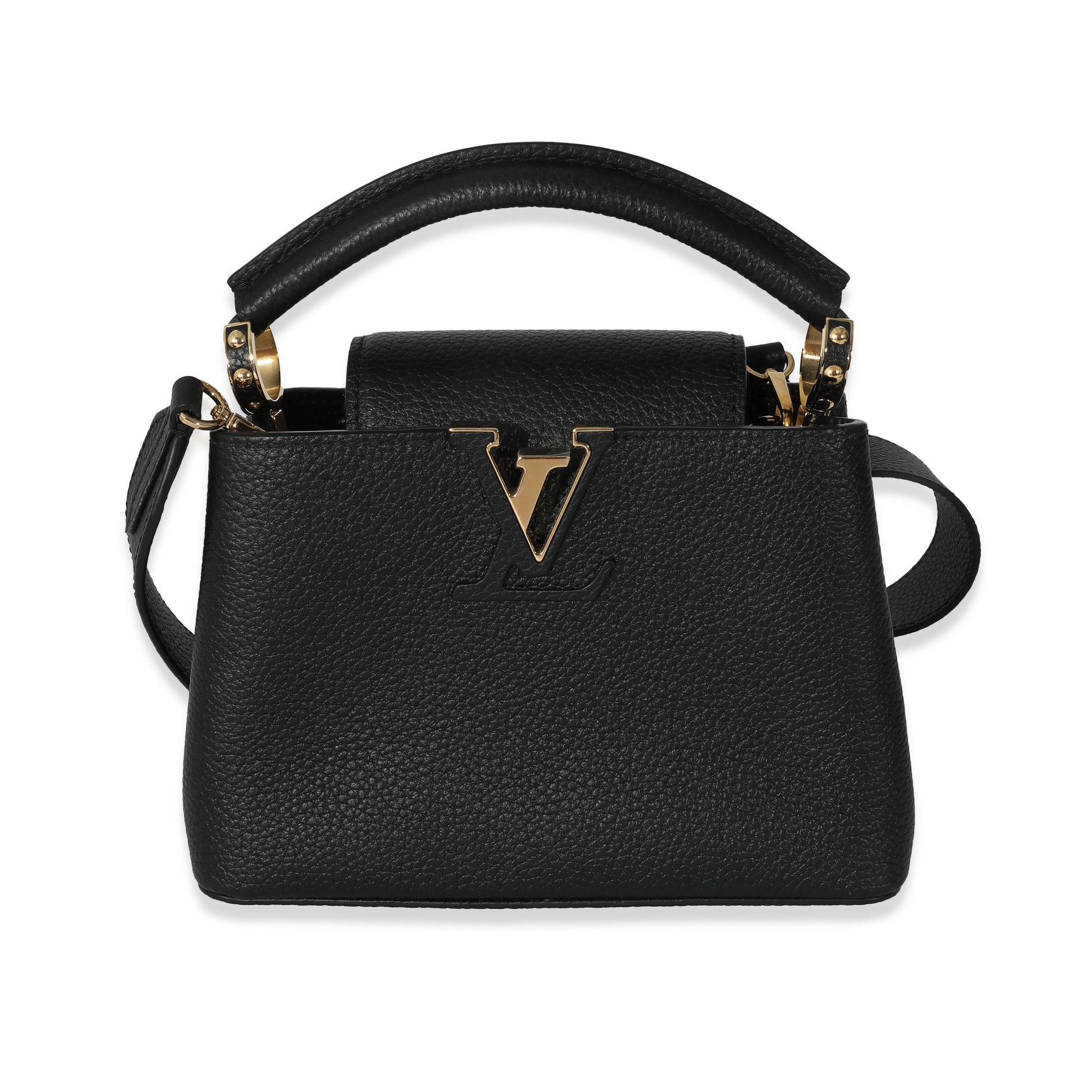 Louis Vuitton Taurillon Capucines Black Mini Hat