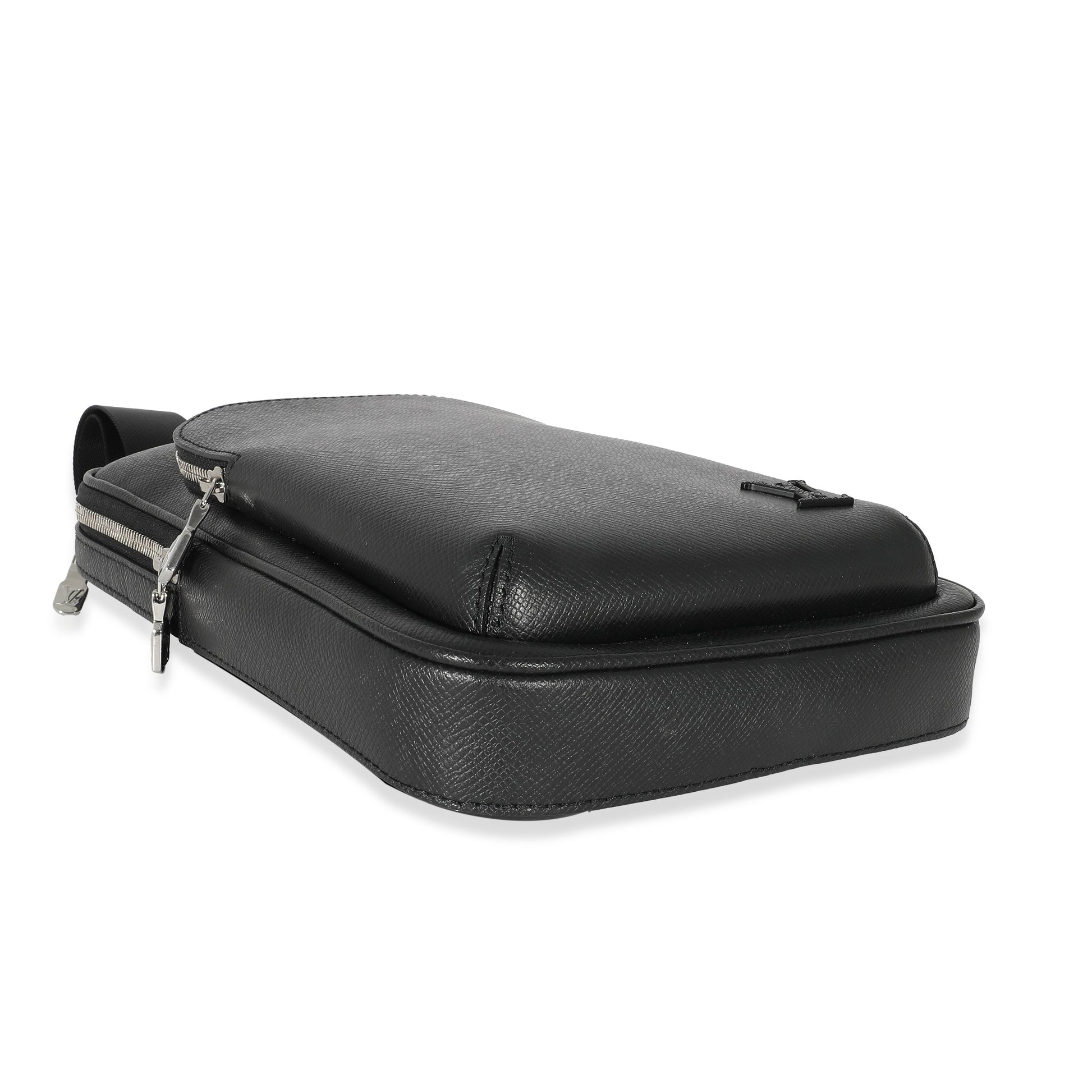 Louis Vuitton Taiga Avenue Sling Black Crossbody Bag