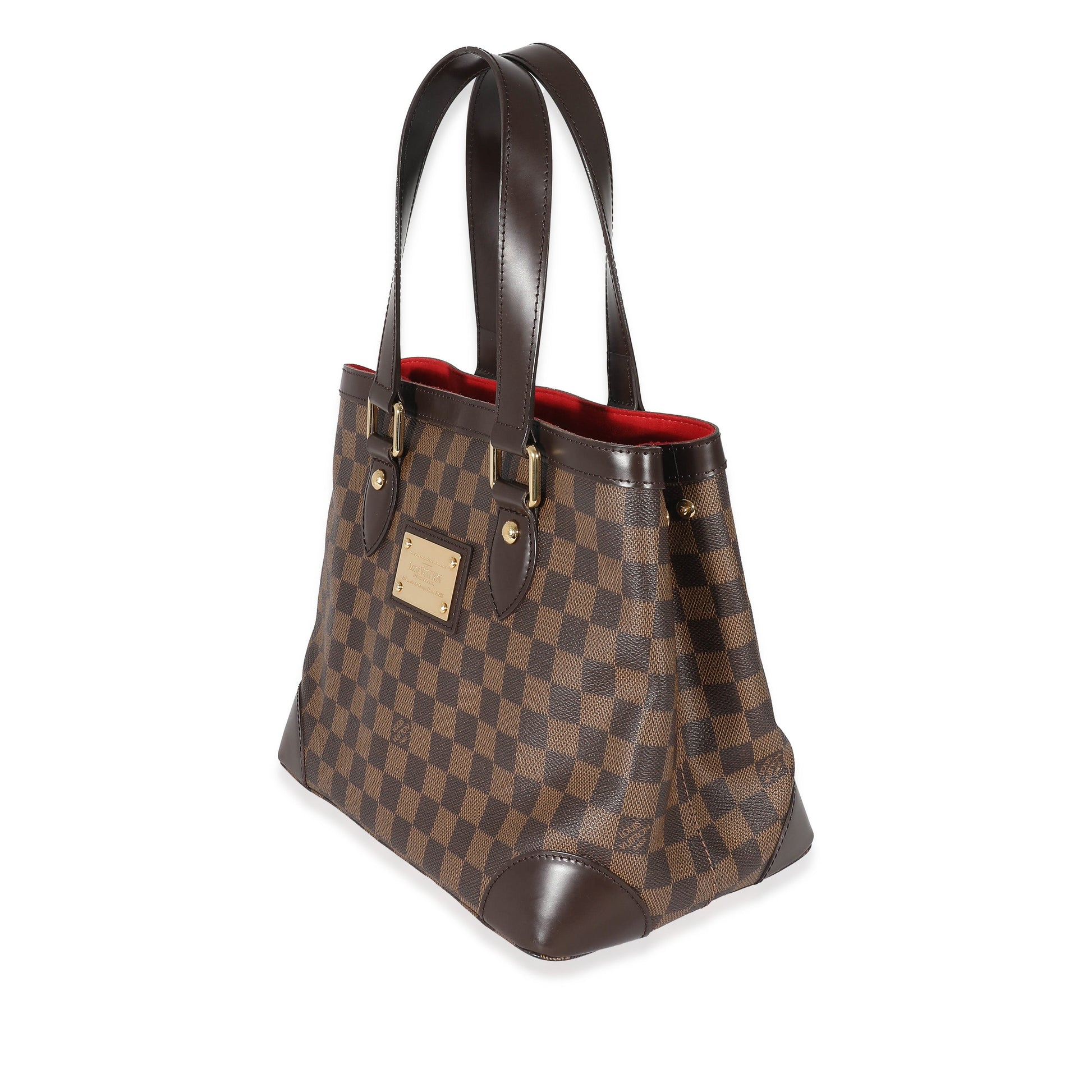 Louis Vuitton Damier Ebene Hampstead PM Canvas Handbag
